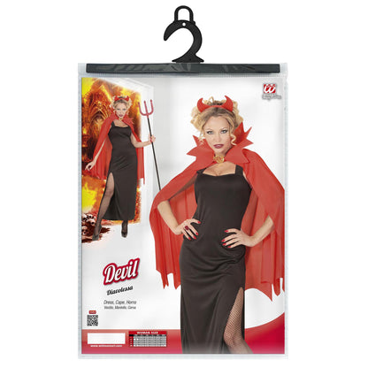 "TEUFELIN" (Kleid, Umhang, Hörner) – Ansicht 3