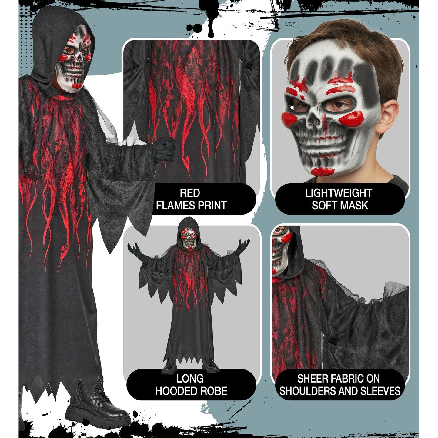 "TEULISCHER SENSEMANN" (Robe mit Kapuze, Maske) – Ansicht 5