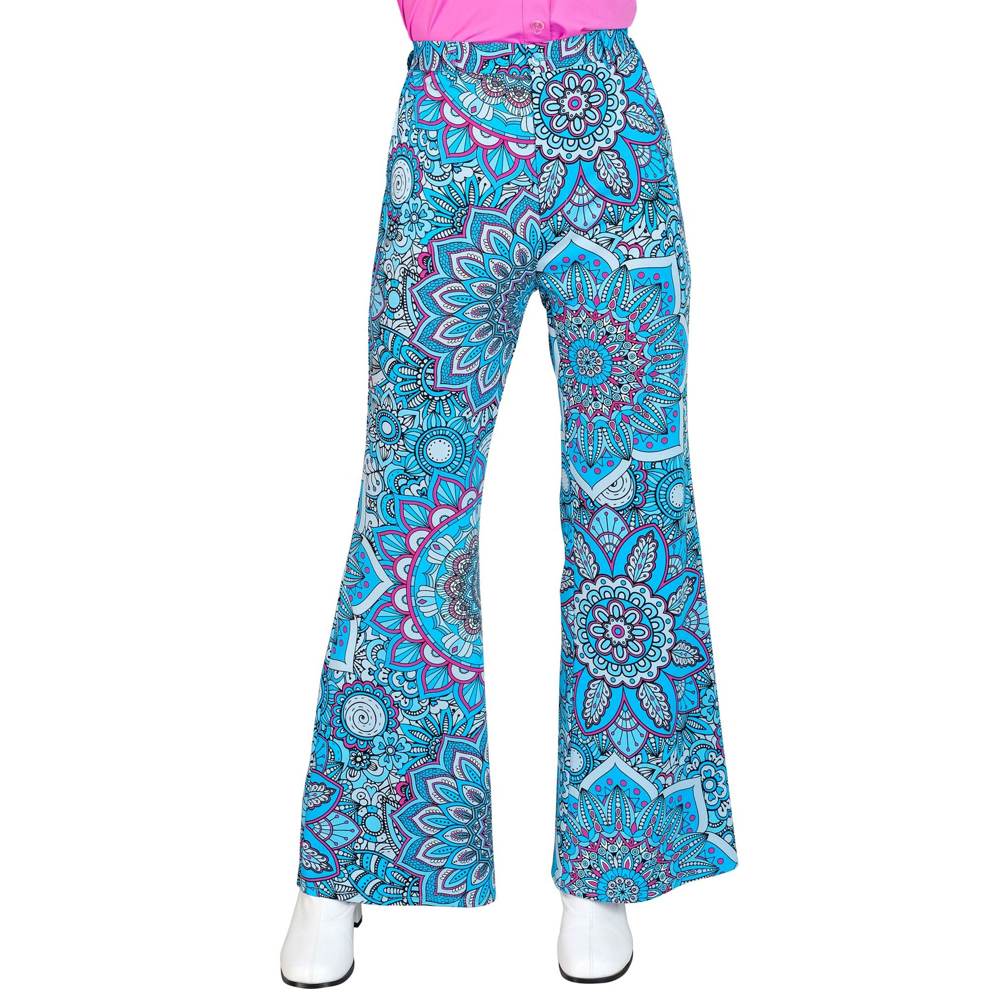 "THE 60s FASHION - blue mandala" (Hose) – Vorderansicht