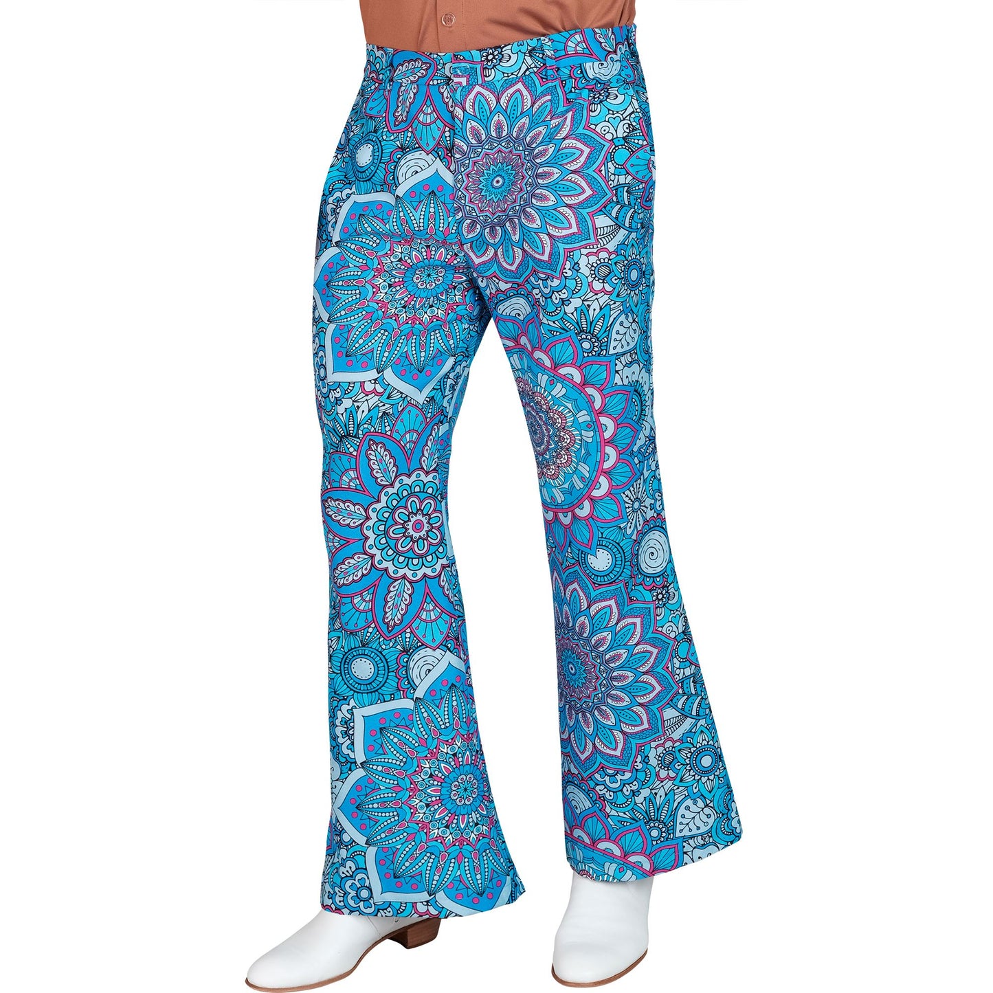 "THE 60s FASHION - blue mandala" (Hose) – Vorderansicht