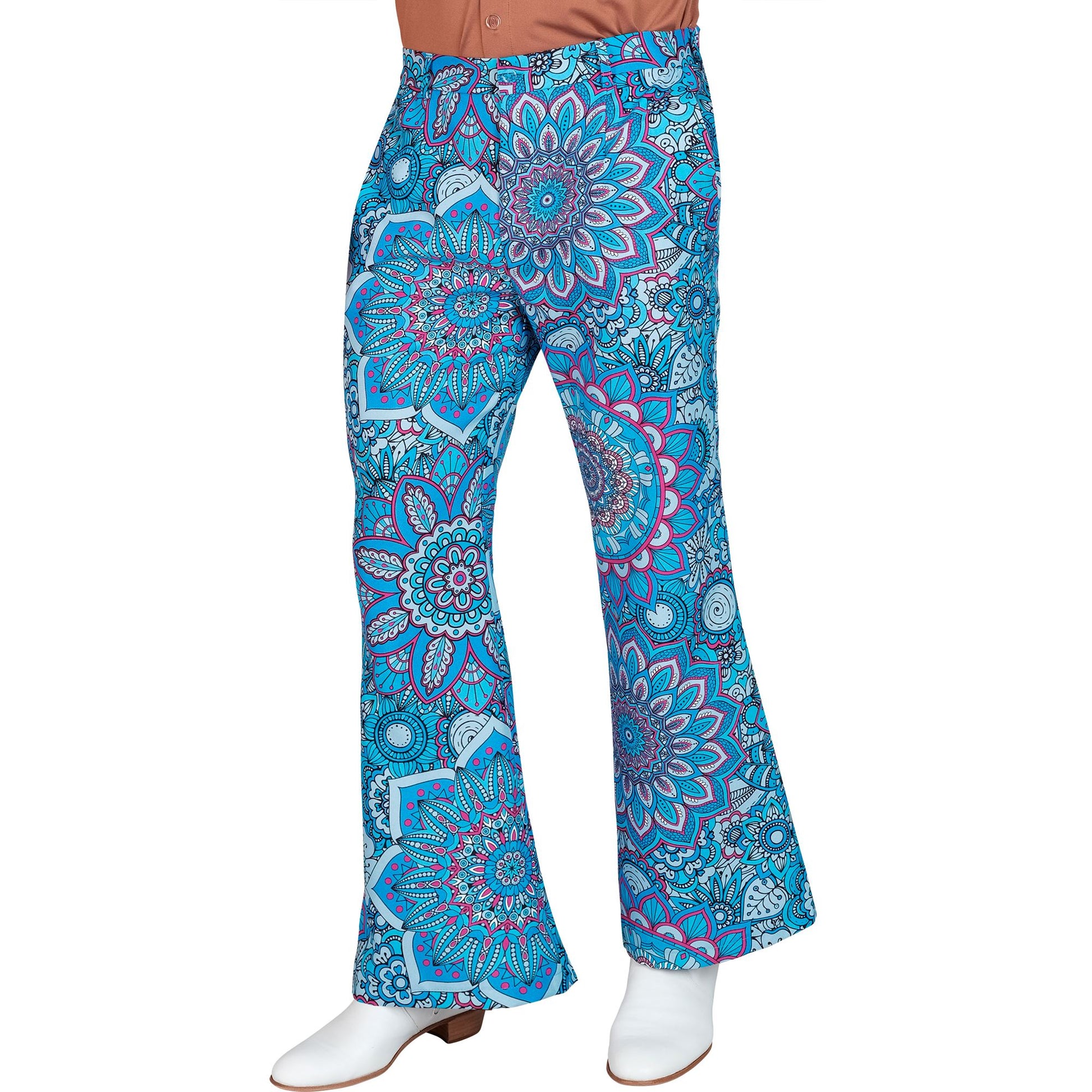 "THE 60s FASHION - blue mandala" (Hose) – Vorderansicht