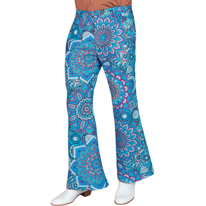 "THE 60s FASHION - blue mandala" (Hose) – Vorderansicht