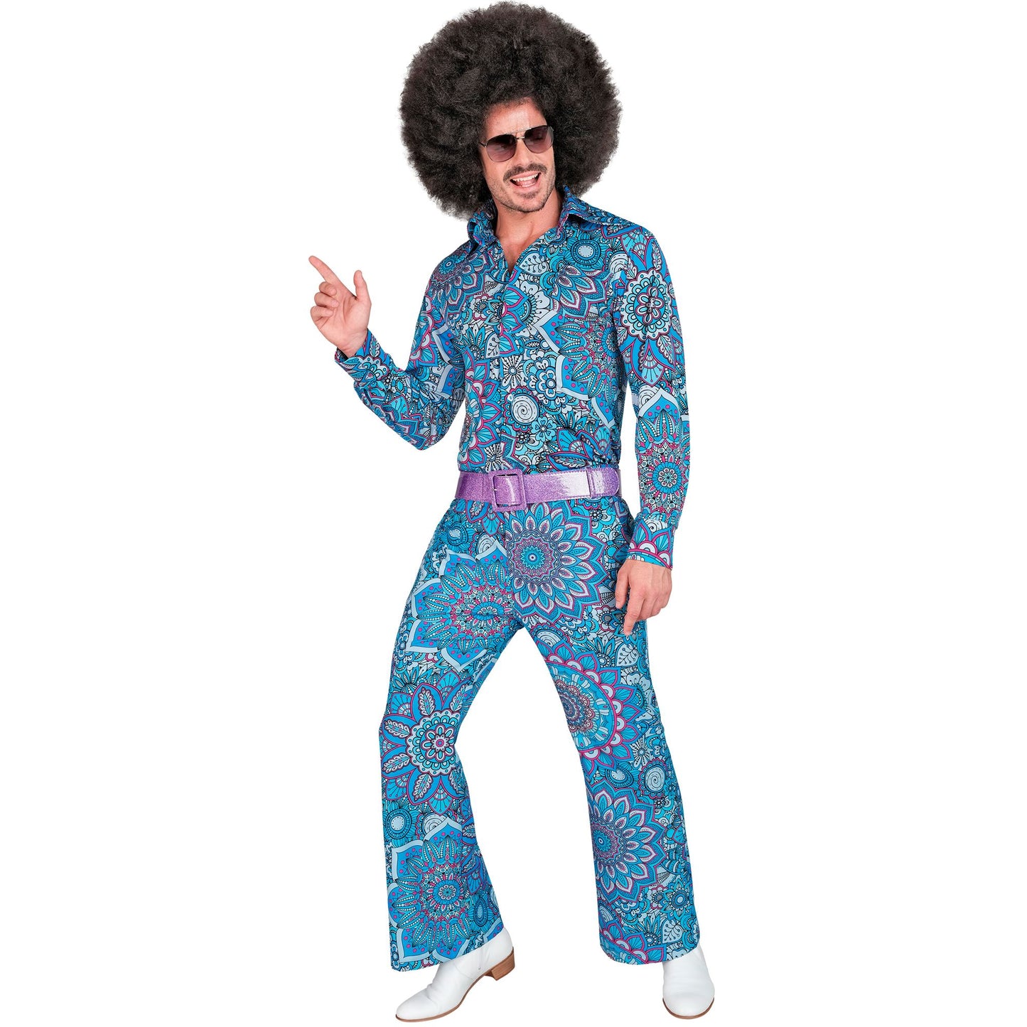 "THE 60s FASHION - blue mandala" (Hose) – Detailansicht