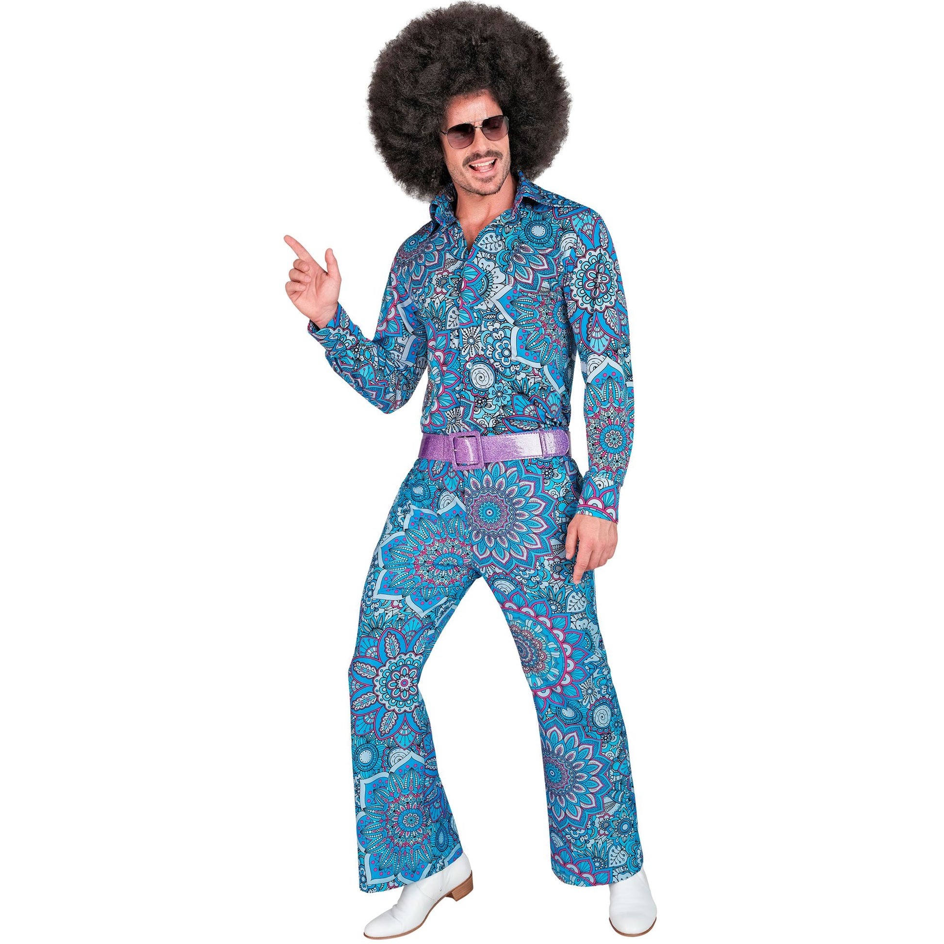 "THE 60s FASHION - blue mandala" (Hose) – Detailansicht