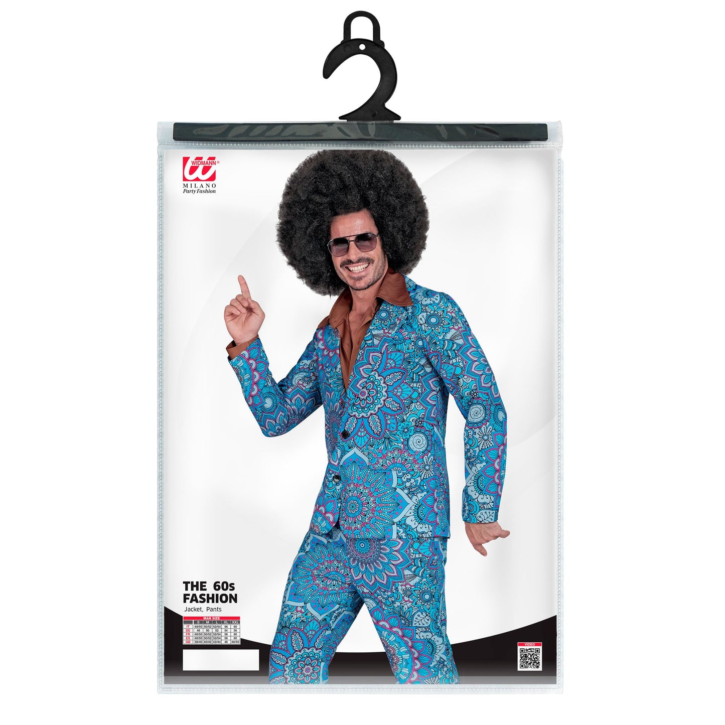 "THE 60s FASHION -blue mandala" (Jackett, Hose) – Ansicht 4