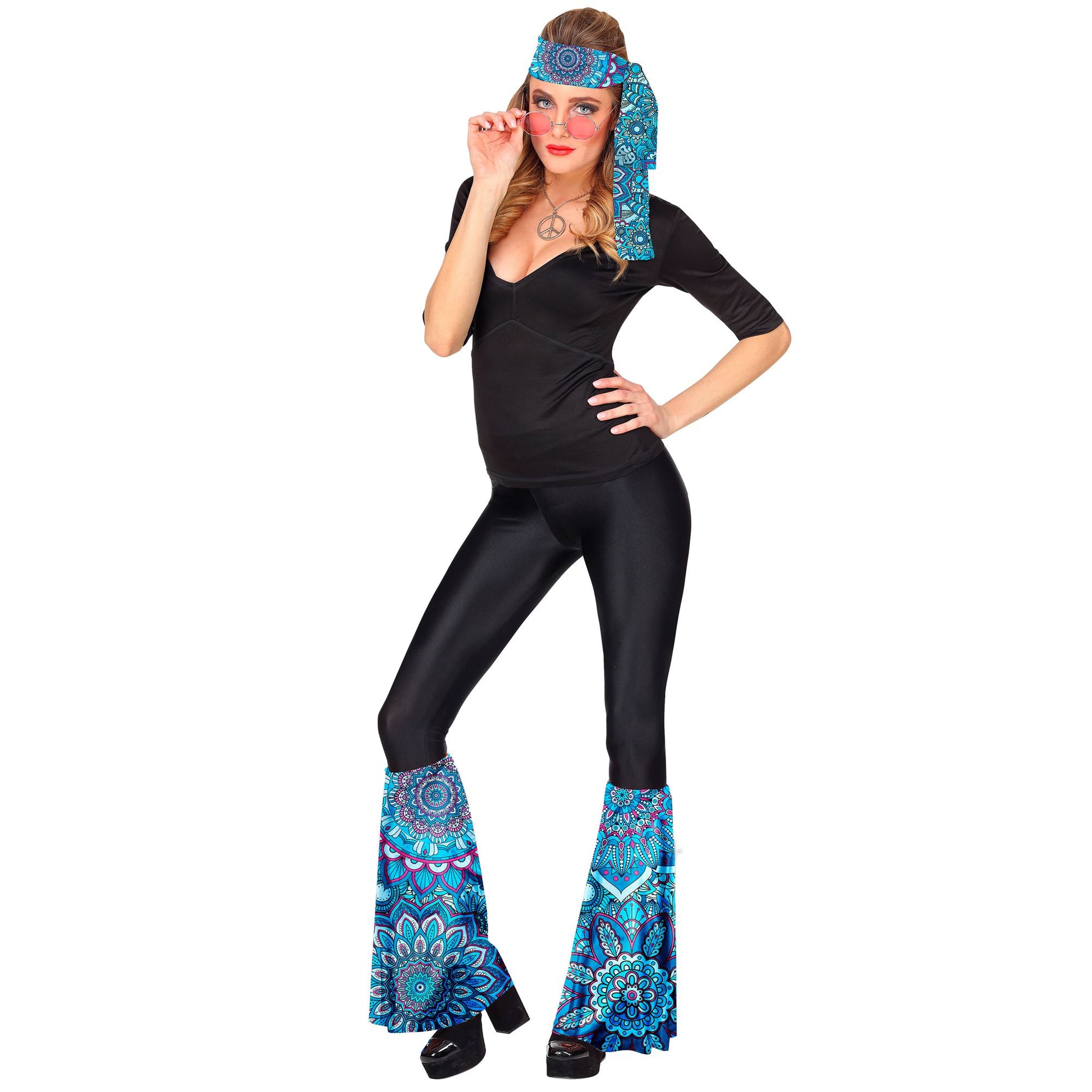 "THE 60s FASHION - blue mandala" (Stirnband & Stulpen) – Ansicht 3