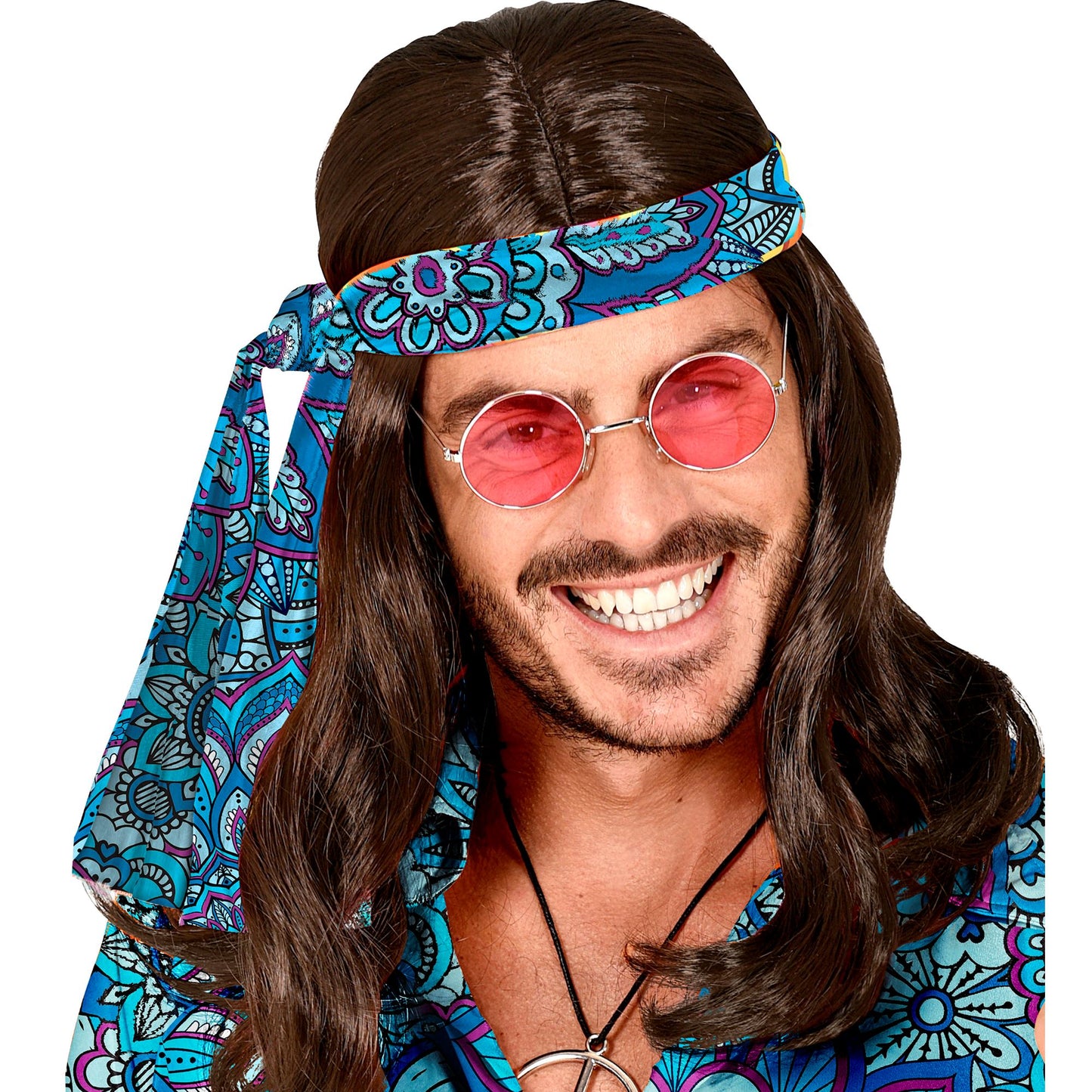"THE 60s FASHION - blue mandala" (Stirnband) – Detailansicht