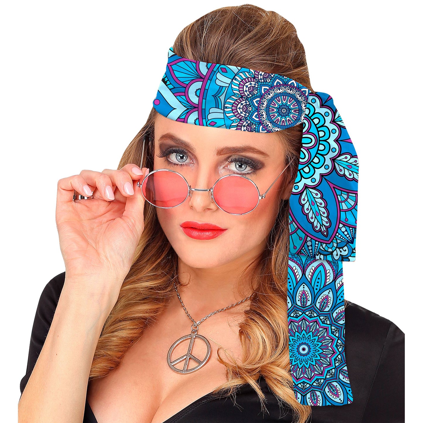 "THE 60s FASHION - blue mandala" (Stirnband) – Ansicht 3