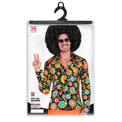 "THE 60s FASHION -colorful flowers" (Hemd) – Detailansicht