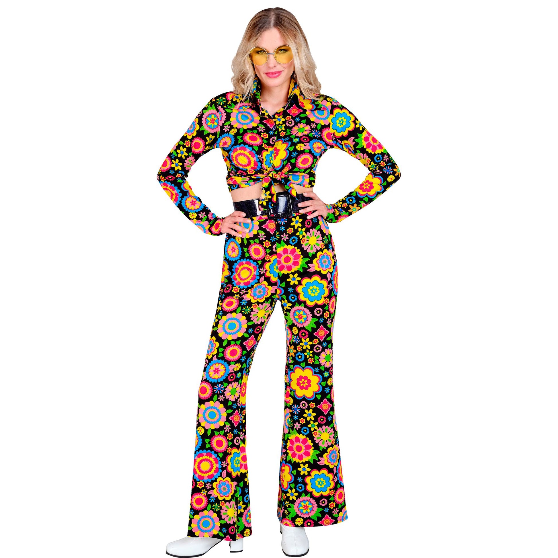 "THE 60s FASHION -colorful flowers" (Hose) – Detailansicht