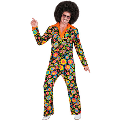 "THE 60s FASHION -colorful flowers" (Jackett, Hose) – Vorderansicht
