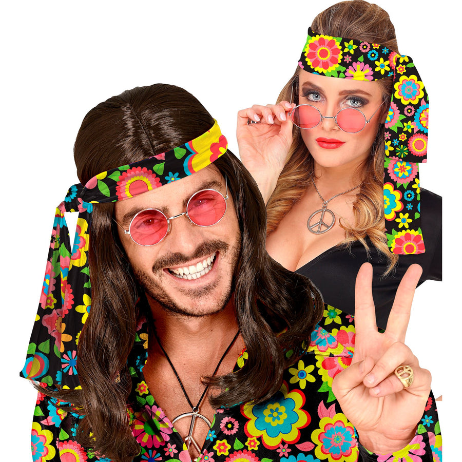 "THE 60s FASHION - colorful flowers" (Stirnband) – Vorderansicht
