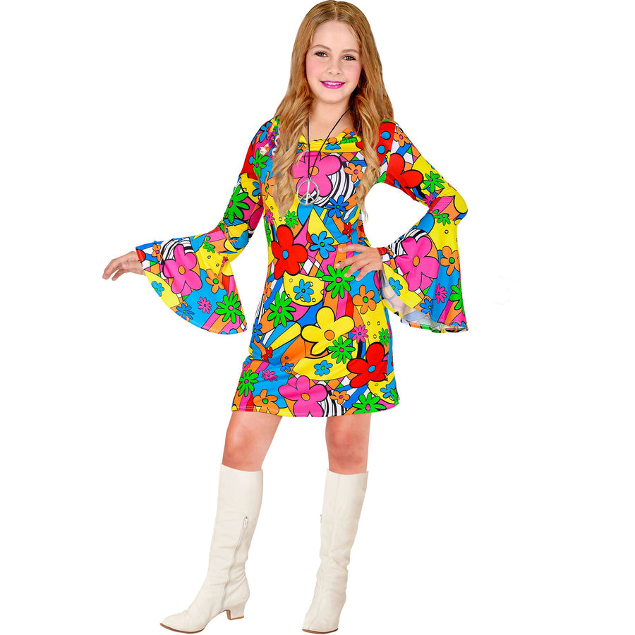 "THE 60s FASHION - flower power” (Kleid) – Detailansicht