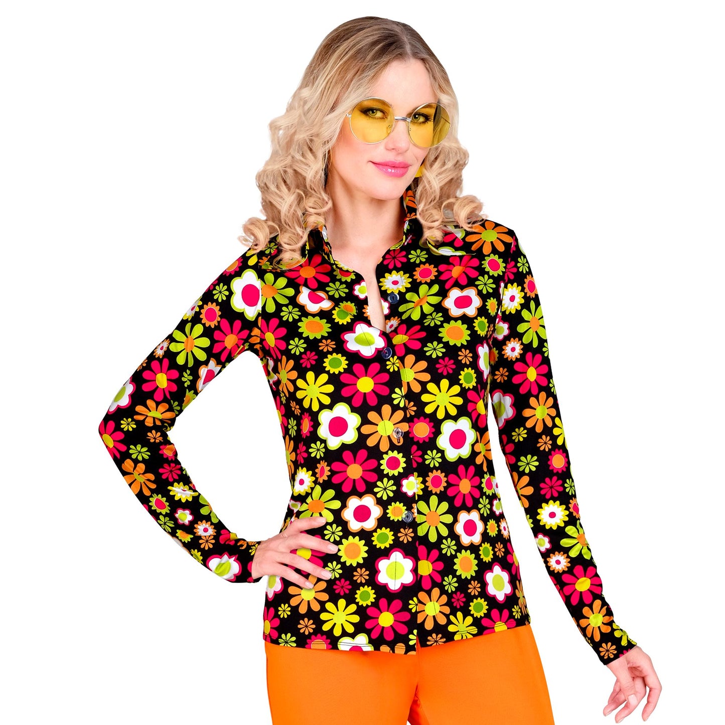 "THE 60s FASHION - flowers" (Bluse) – Vorderansicht