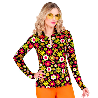 "THE 60s FASHION - flowers" (Bluse) – Vorderansicht
