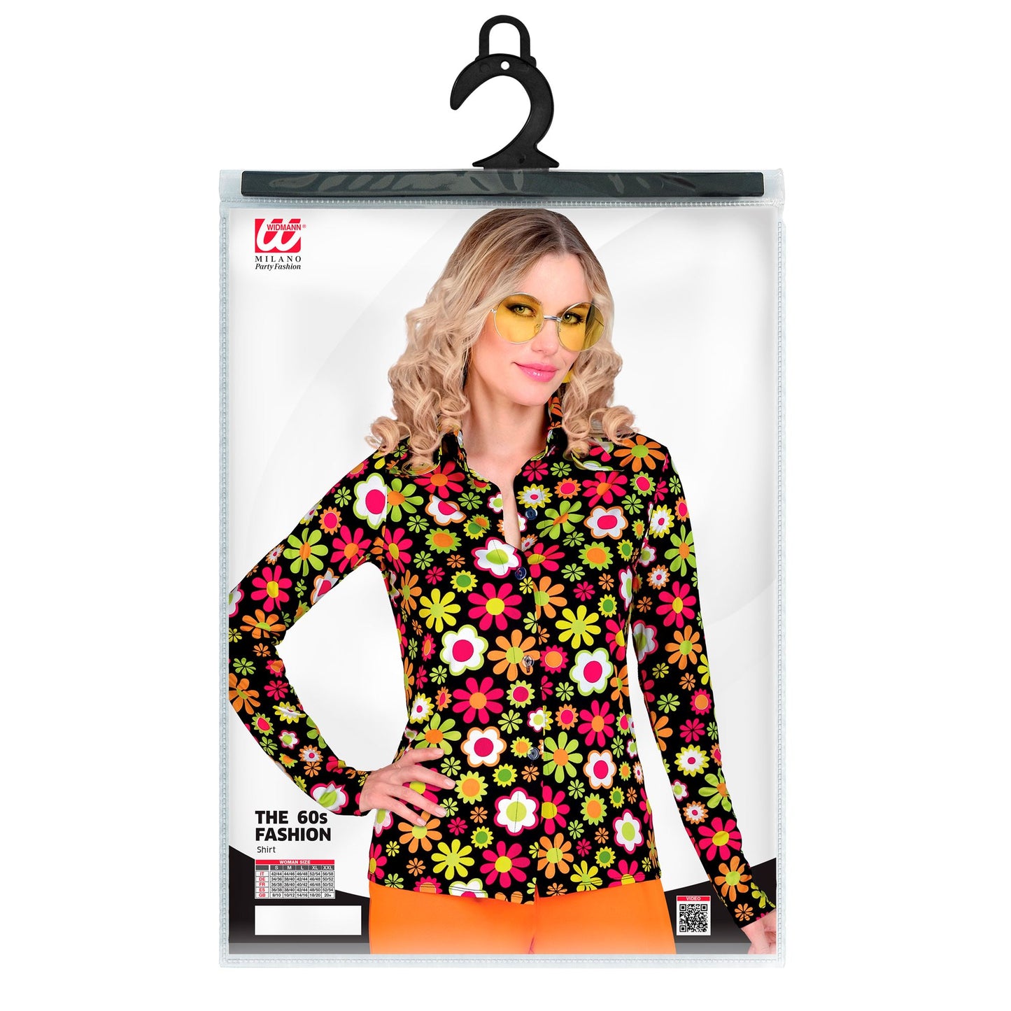 "THE 60s FASHION - flowers" (Bluse) – Detailansicht