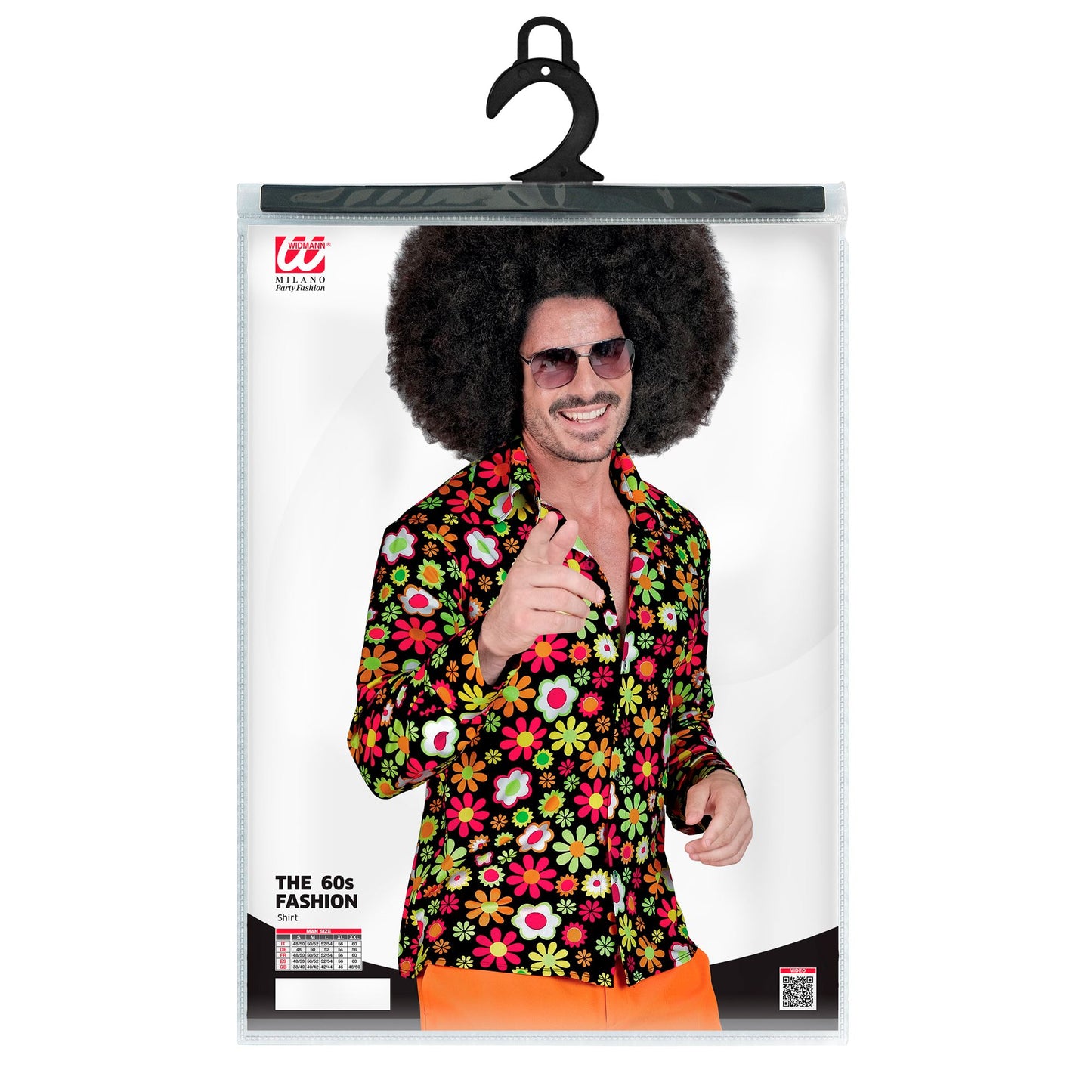 "THE 60s FASHION -flowers" (Hemd) – Detailansicht