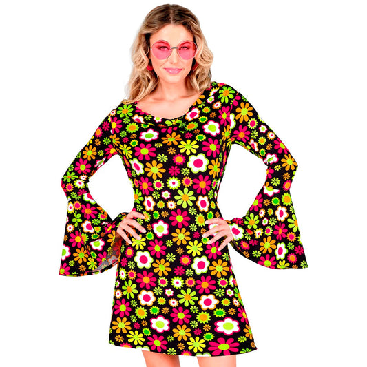 "THE 60s FASHION -flowers" (Kleid) – Vorderansicht