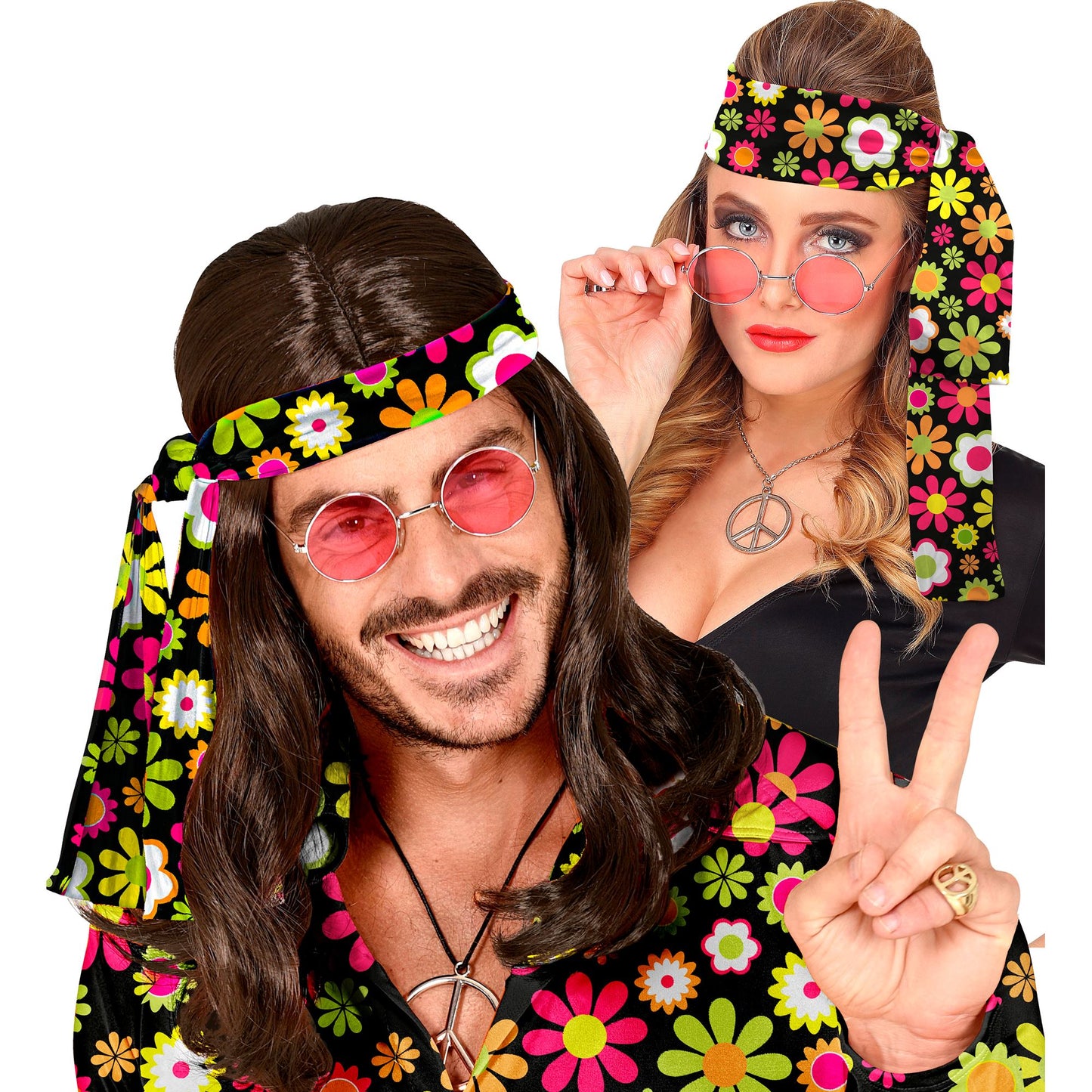 "THE 60s FASHION - flowers" (Stirnband) – Vorderansicht