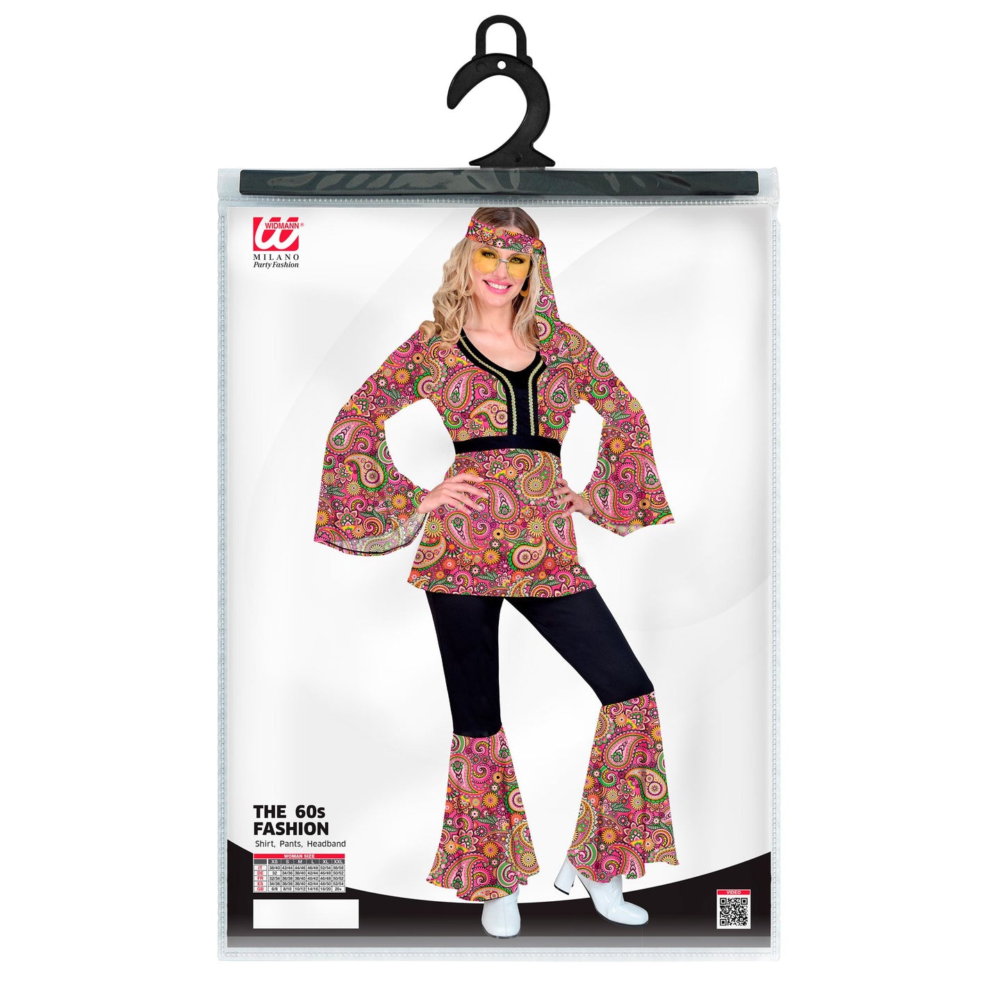 "THE 60s FASHION -paisley" (Oberteil, Hose, Stirnband) – Ansicht 3