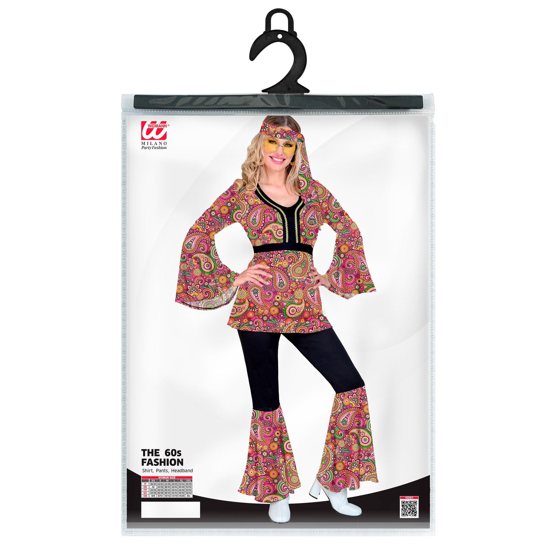 "THE 60s FASHION -paisley" (Oberteil, Hose, Stirnband) – Ansicht 3