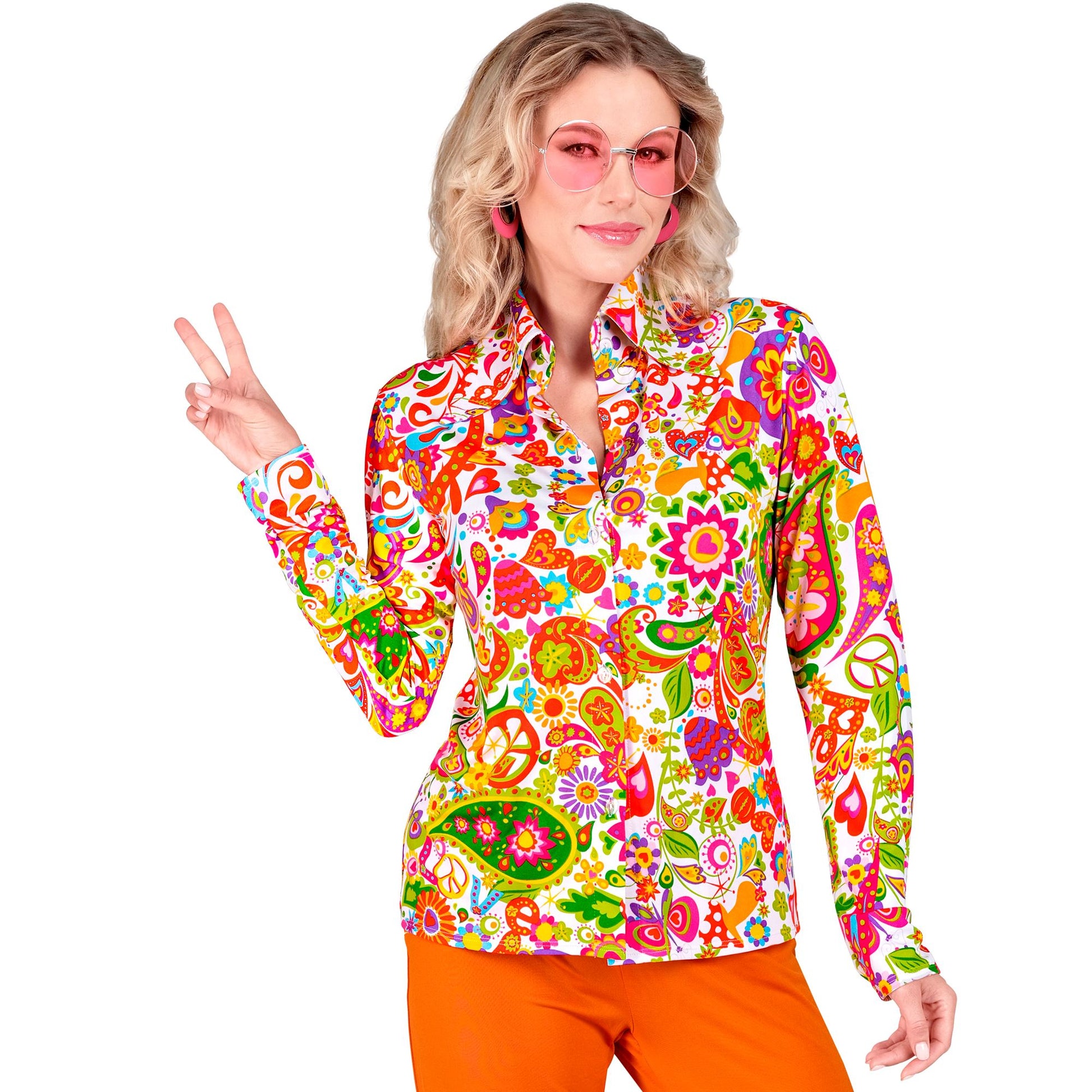 "THE 60s FASHION - peace & paisley" (Bluse) – Vorderansicht