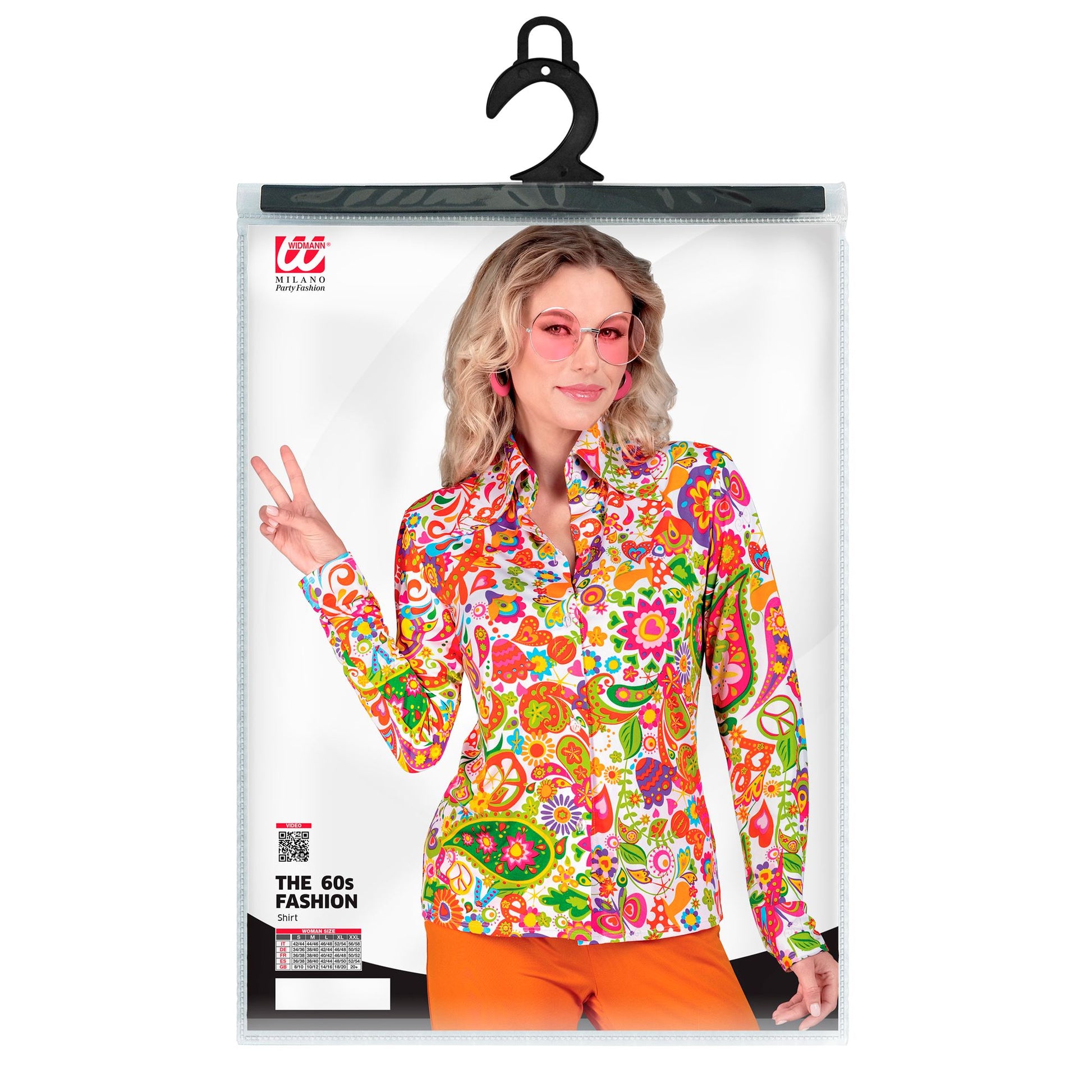"THE 60s FASHION - peace & paisley" (Bluse) – Detailansicht