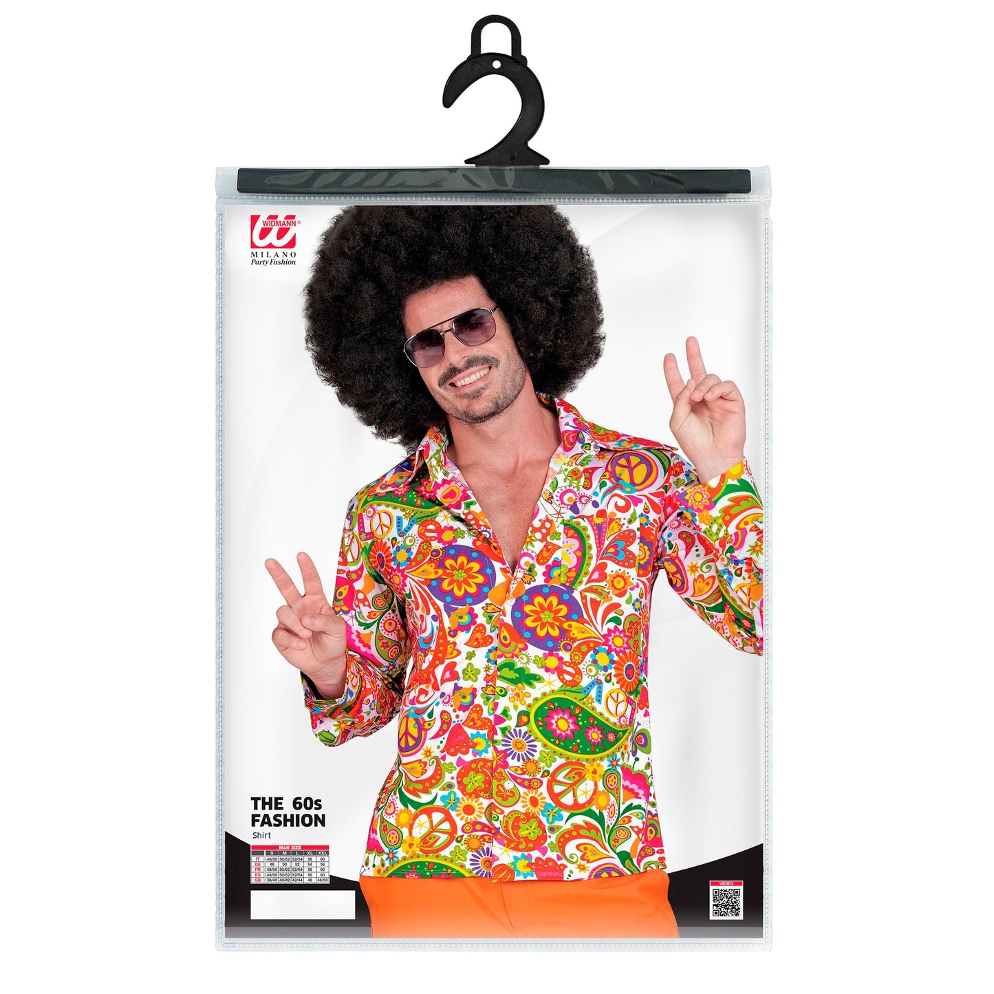 "THE 60s FASHION -peace & paisley" (Hemd) – Detailansicht