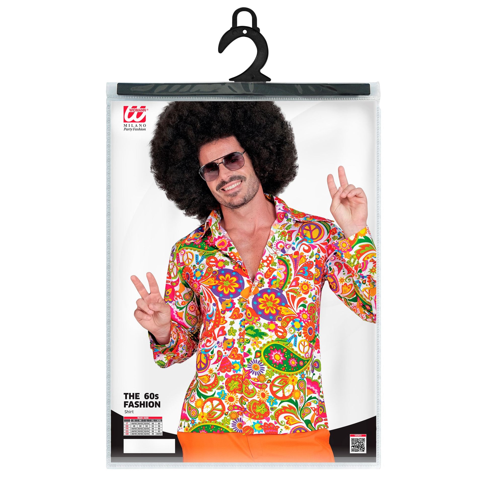 "THE 60s FASHION -peace & paisley" (Hemd) – Detailansicht