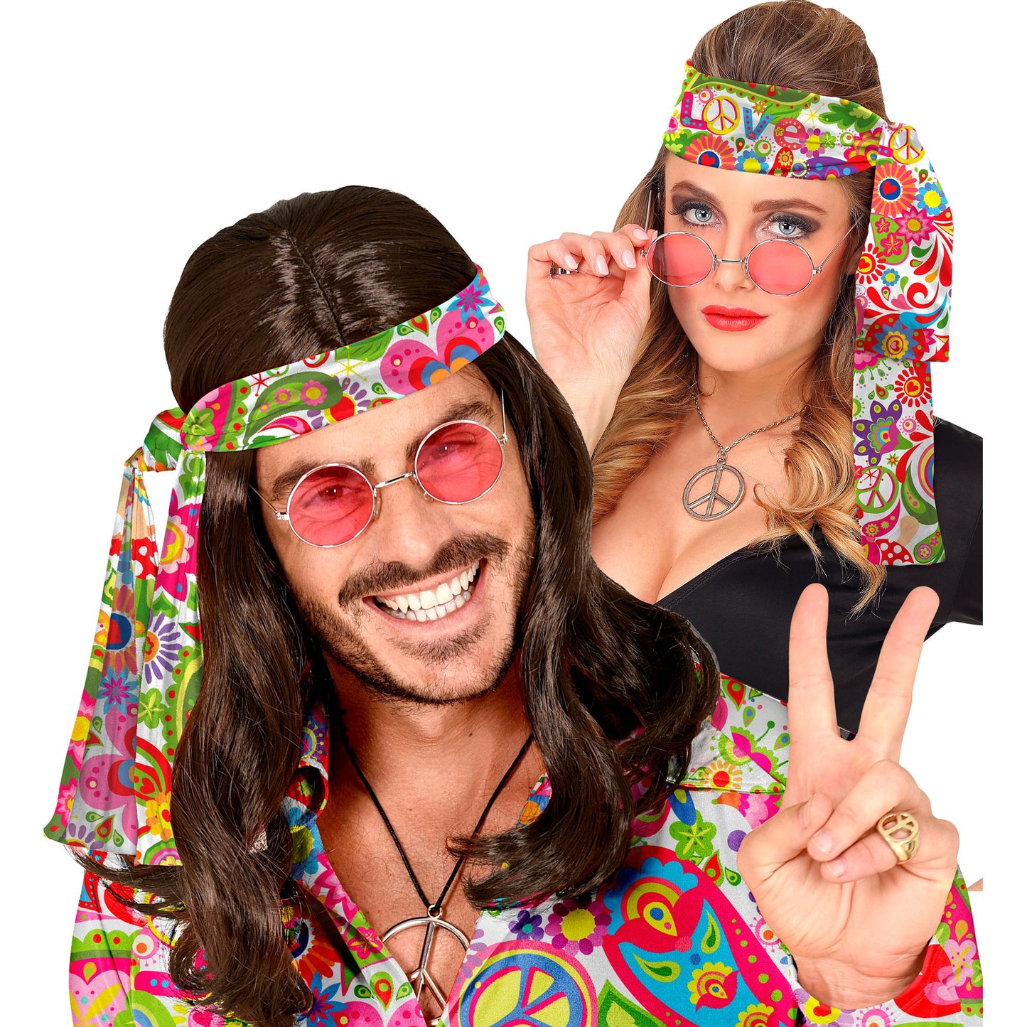 "THE 60s FASHION - peace & paisley" (Stirnband) – Vorderansicht