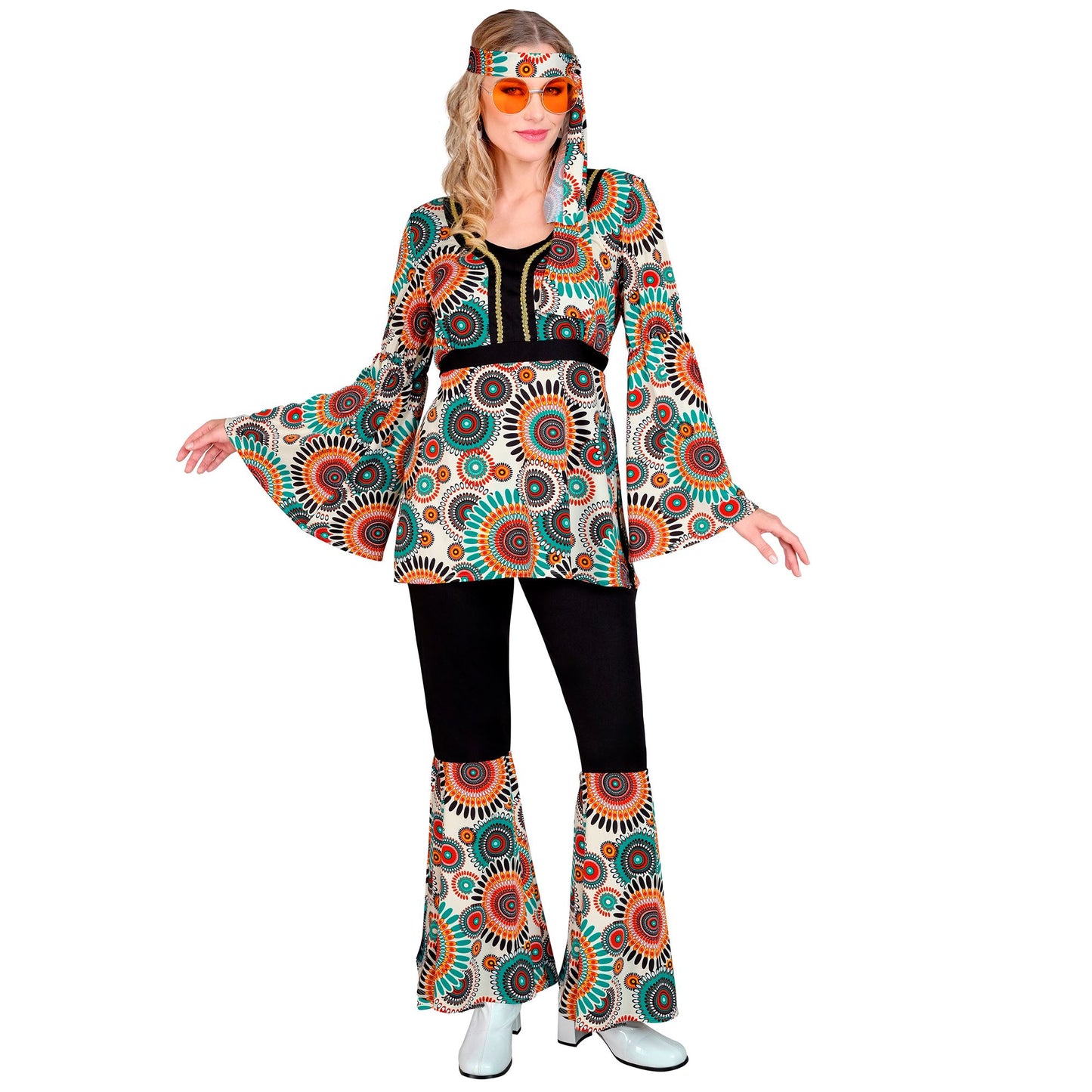 "THE 60s FASHION - vintage" (Oberteil, Hose, Stirnband) – Detailansicht