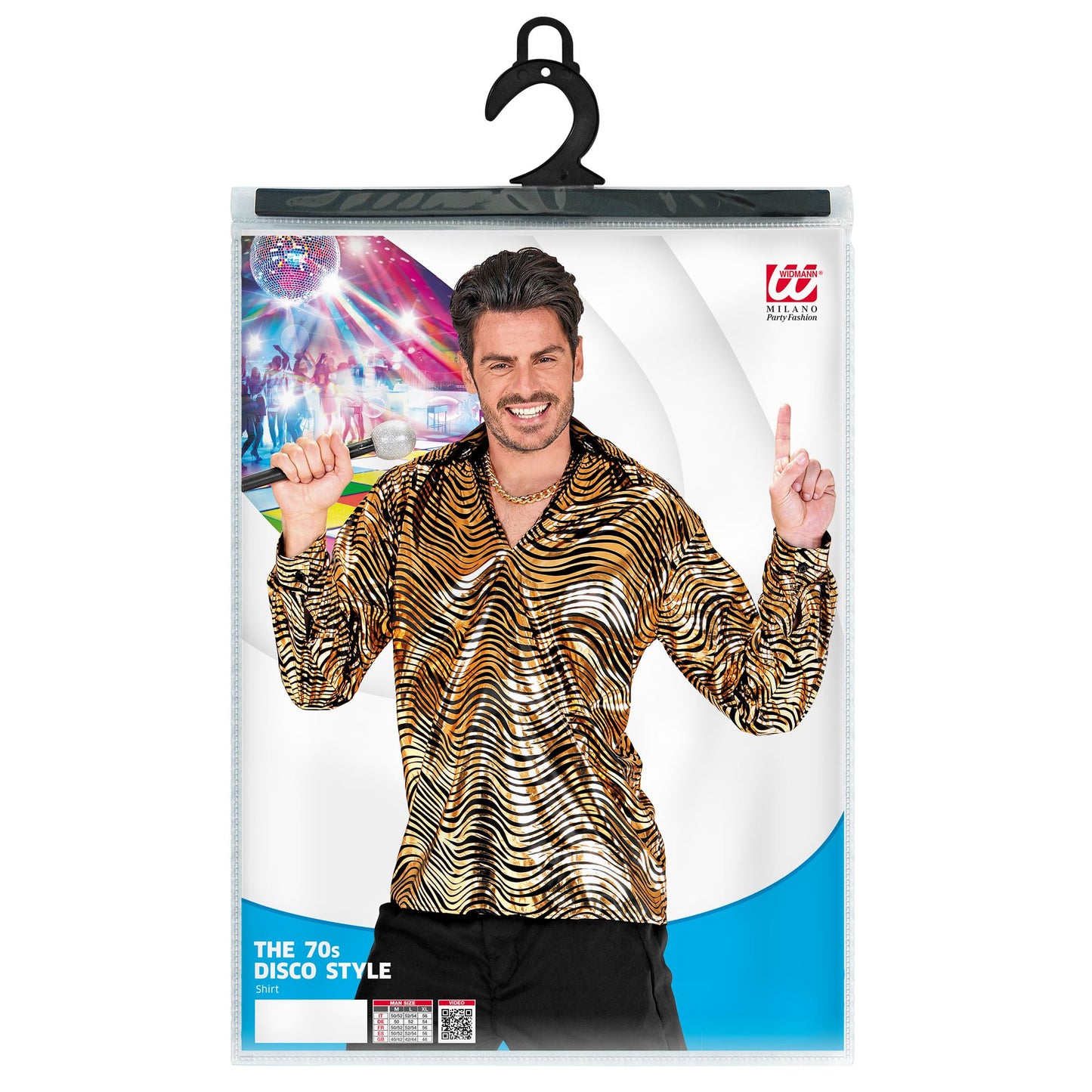 "THE 70s DISCO STYLE - golden waves" (Hemd) – Ansicht 5