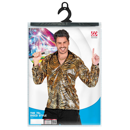 "THE 70s DISCO STYLE - golden waves" (Hemd) – Ansicht 5