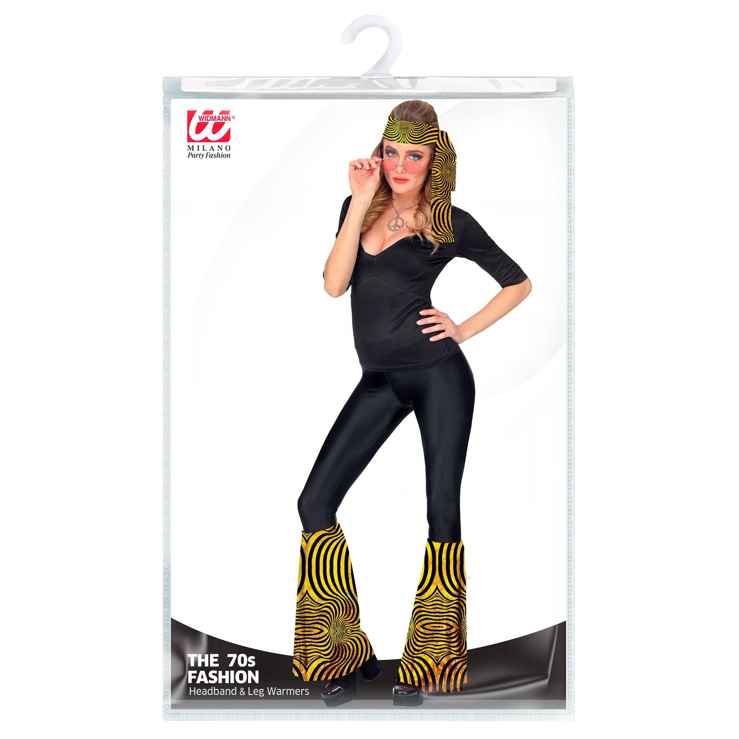 "THE 70s DISCO STYLE- golden waves" (Stirnband & Stulpen) – Detailansicht