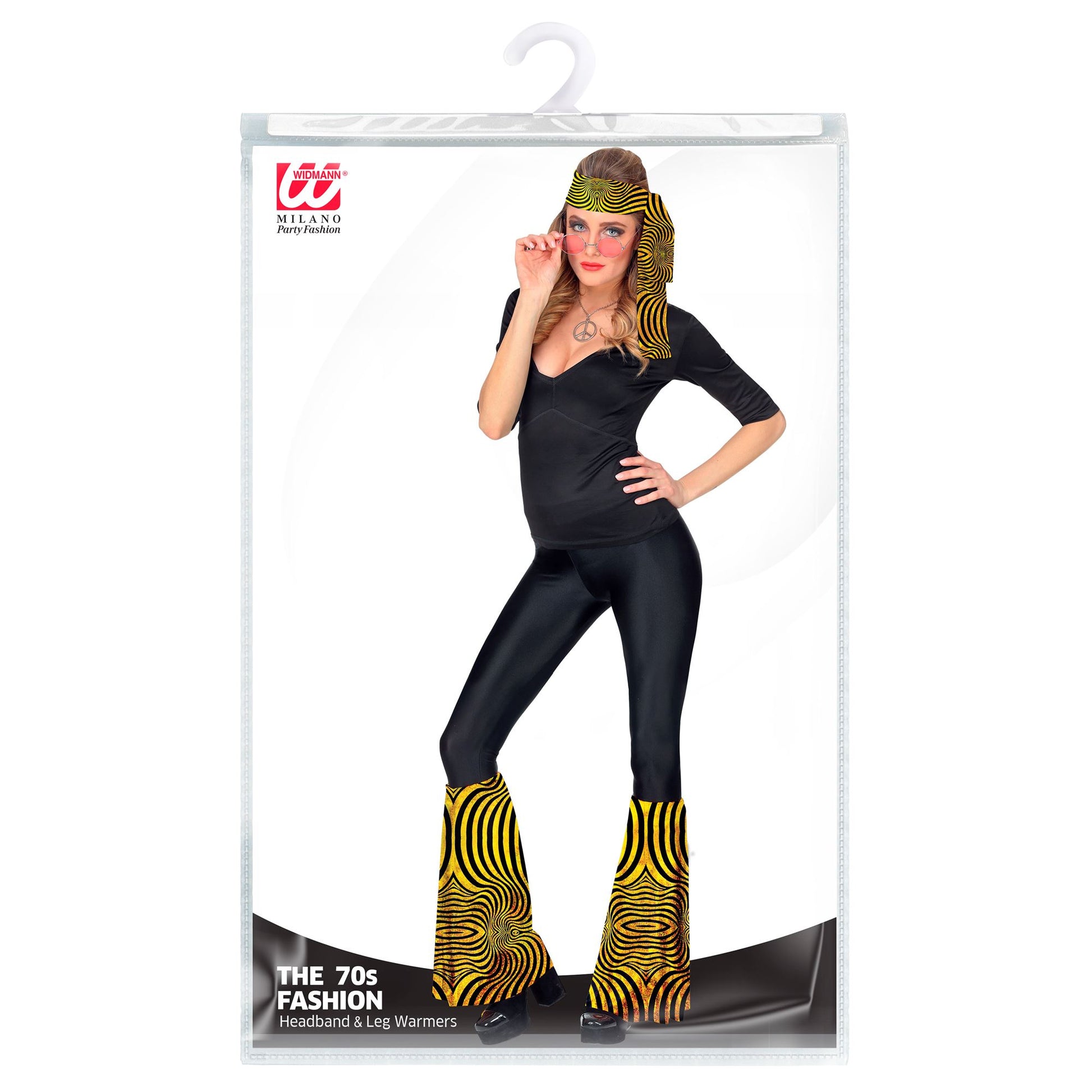 "THE 70s DISCO STYLE- golden waves" (Stirnband & Stulpen) – Detailansicht
