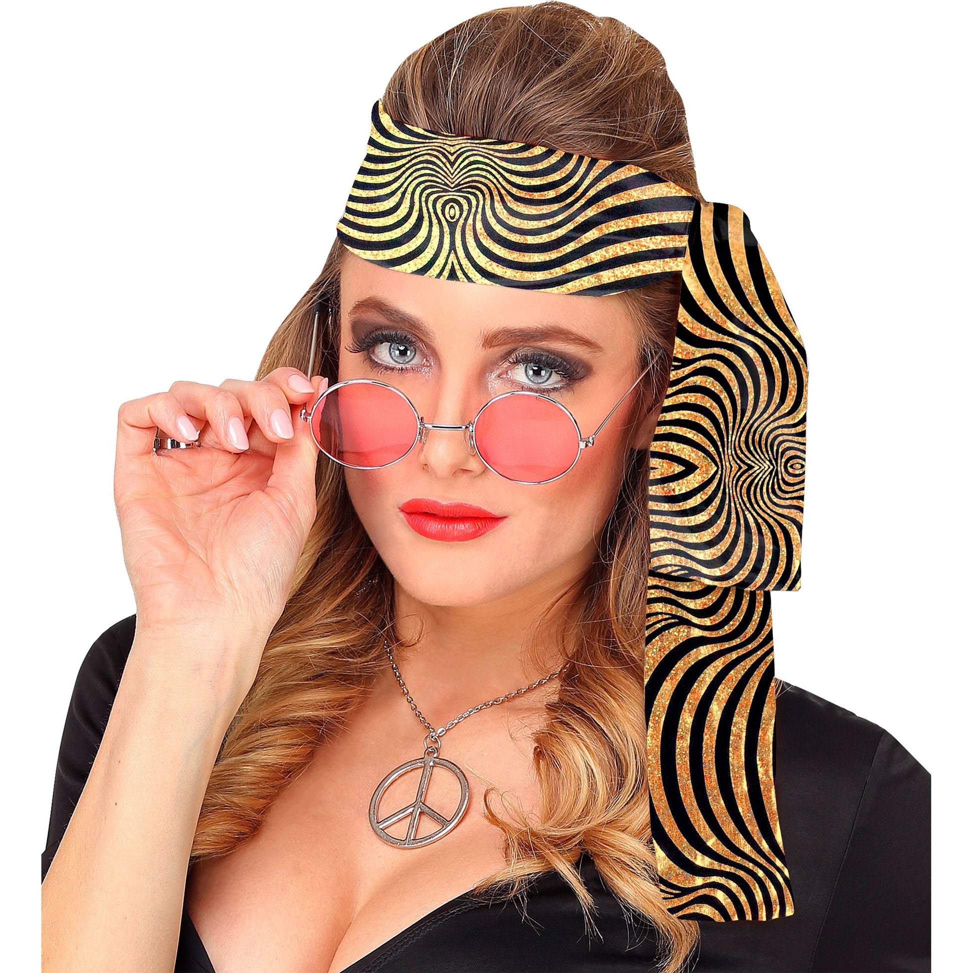 "THE 70s DISCO STYLE - golden waves" (Stirnband) – Detailansicht