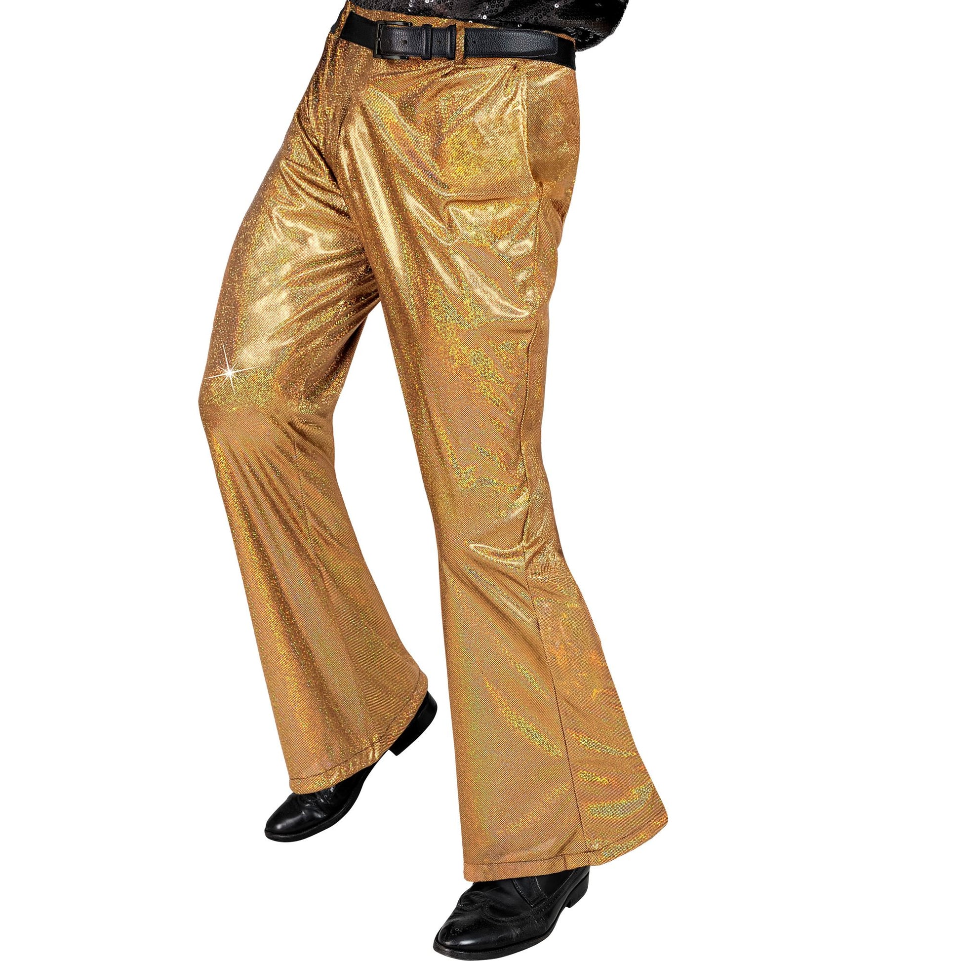 "THE 70s DISCO STYLE" (holografische Hose) – Vorderansicht