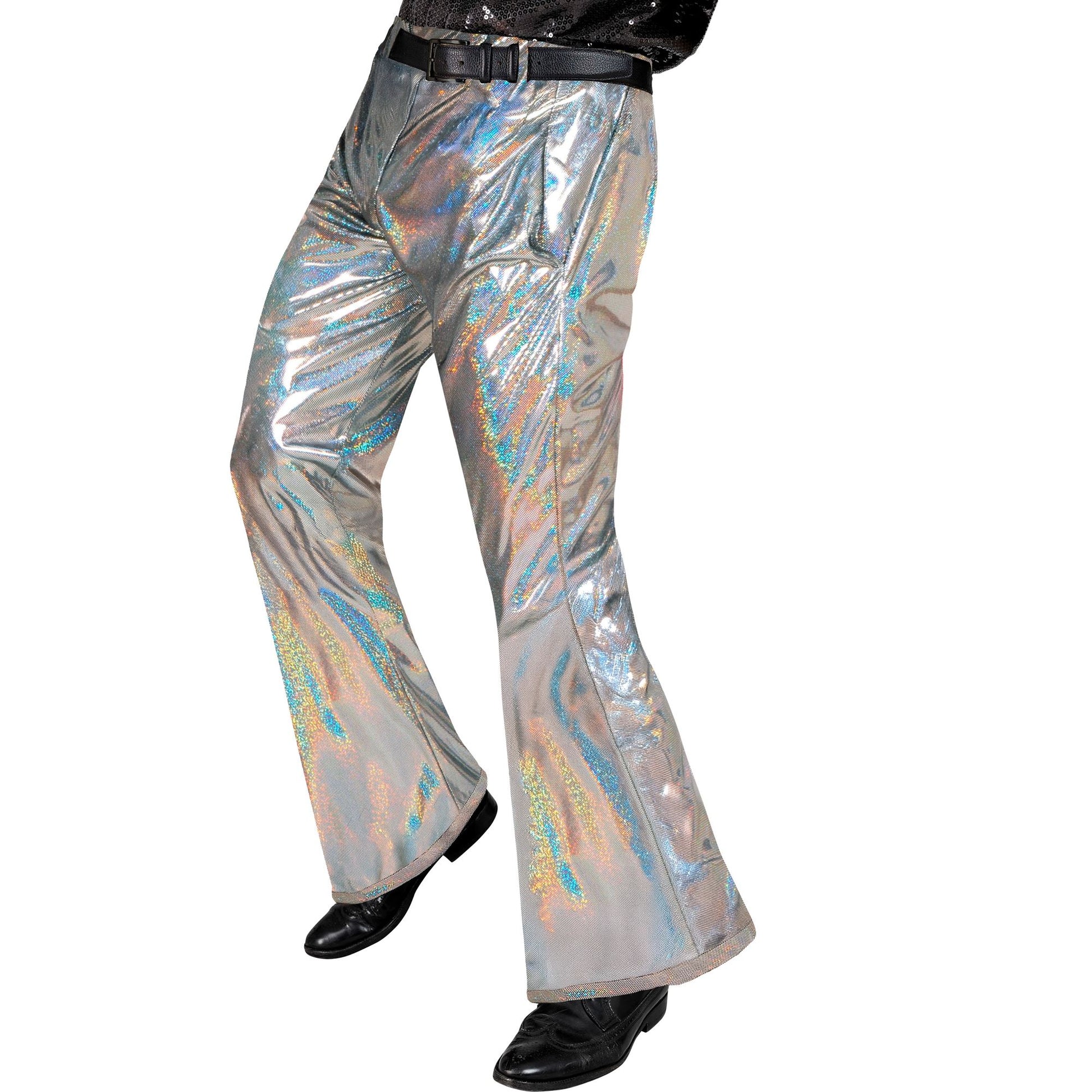 "THE 70s DISCO STYLE" (holografische Hose) – Vorderansicht