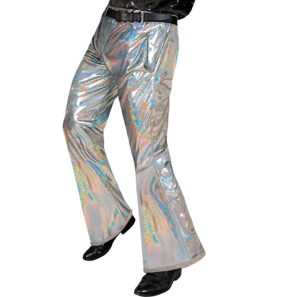"THE 70s DISCO STYLE" (holografische Hose) – Vorderansicht