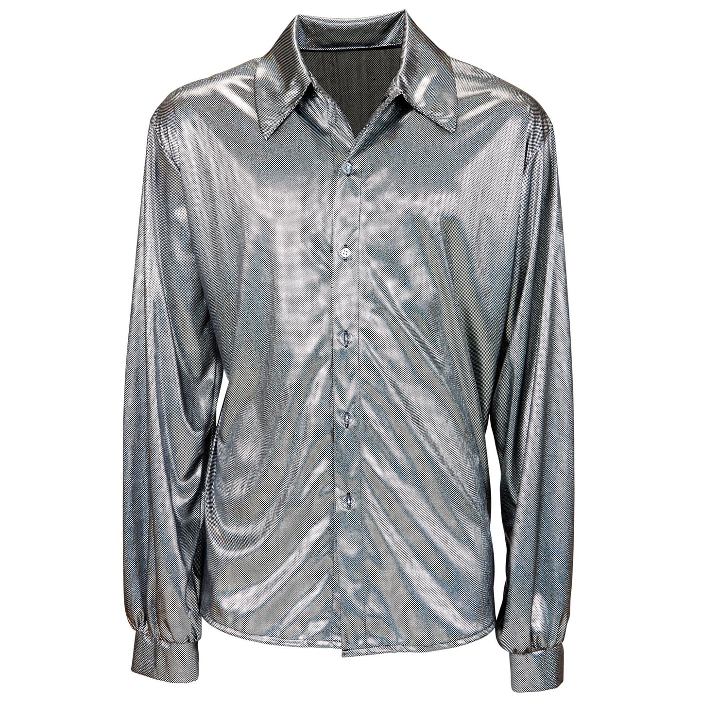 "THE 70s DISCO STYLE" (holografisches Hemd) – Detailansicht