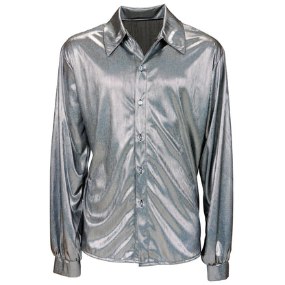 "THE 70s DISCO STYLE" (holografisches Hemd) – Detailansicht