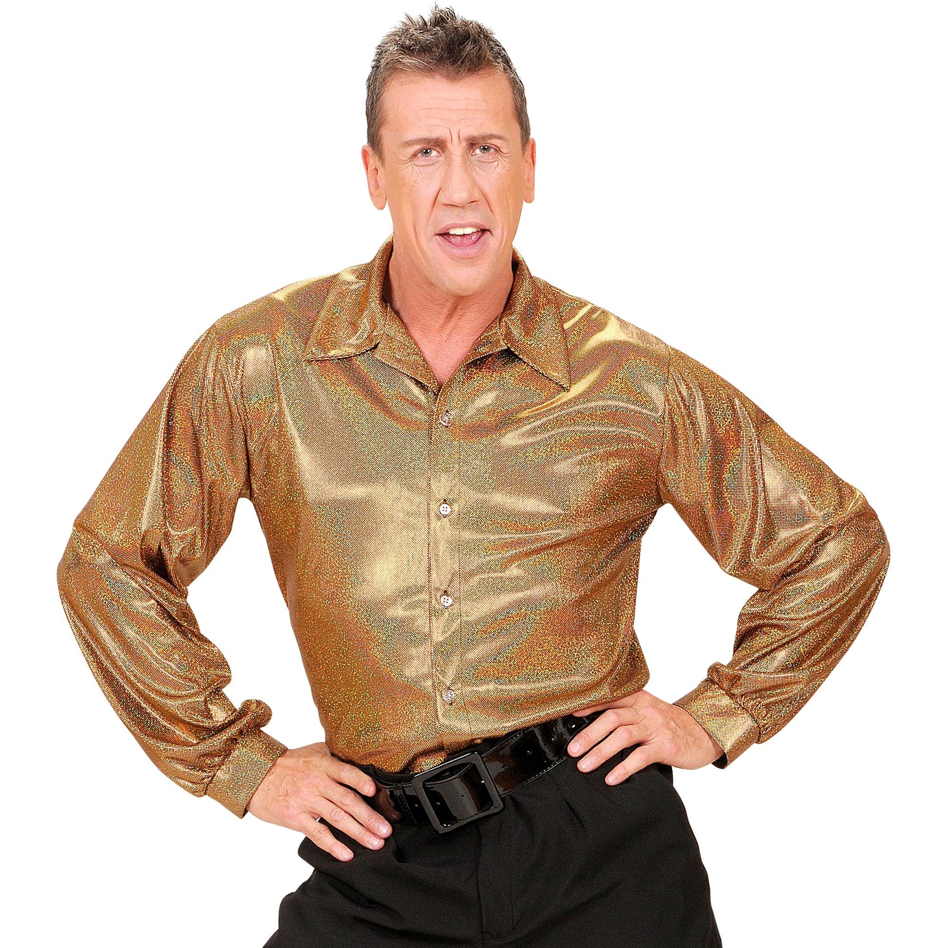 "THE 70s DISCO STYLE" (holographisches Hemd) – Ansicht 3