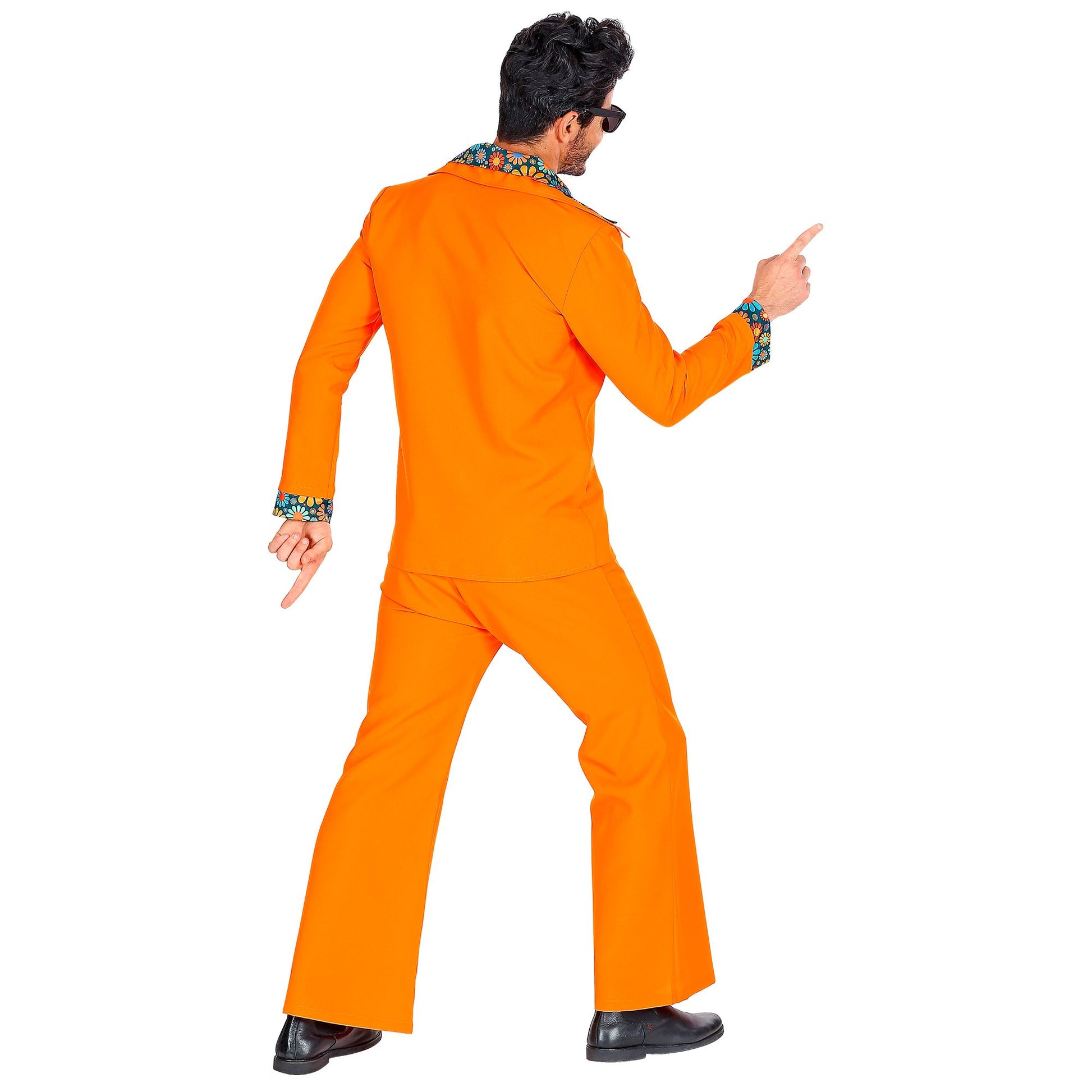 "THE 70s DISCO STYLE - orange" (Jackett mit Hemd, Hose) – Ansicht 4
