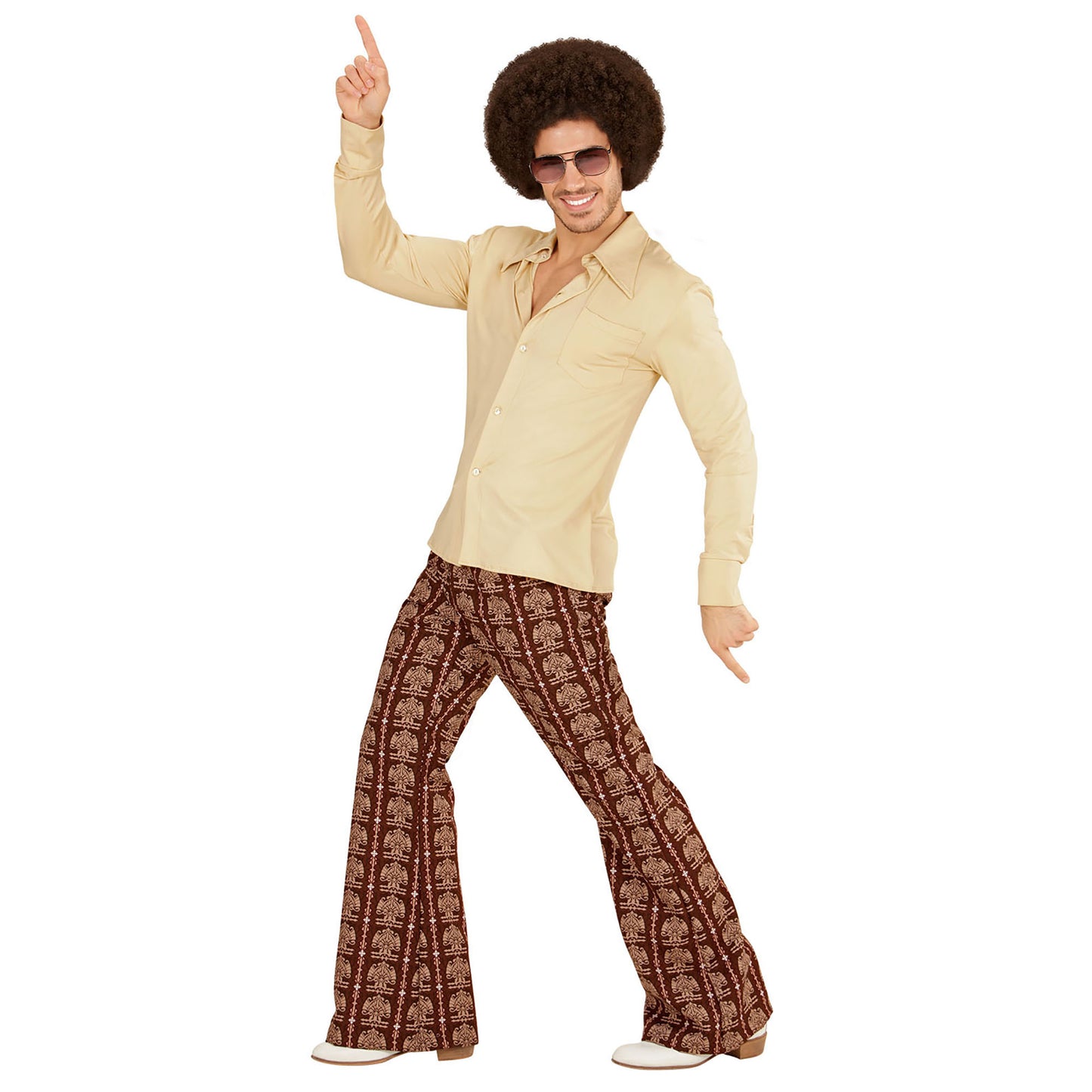 "THE 70s GROOVY STYLE - beige" (Hemd) – Ansicht 3