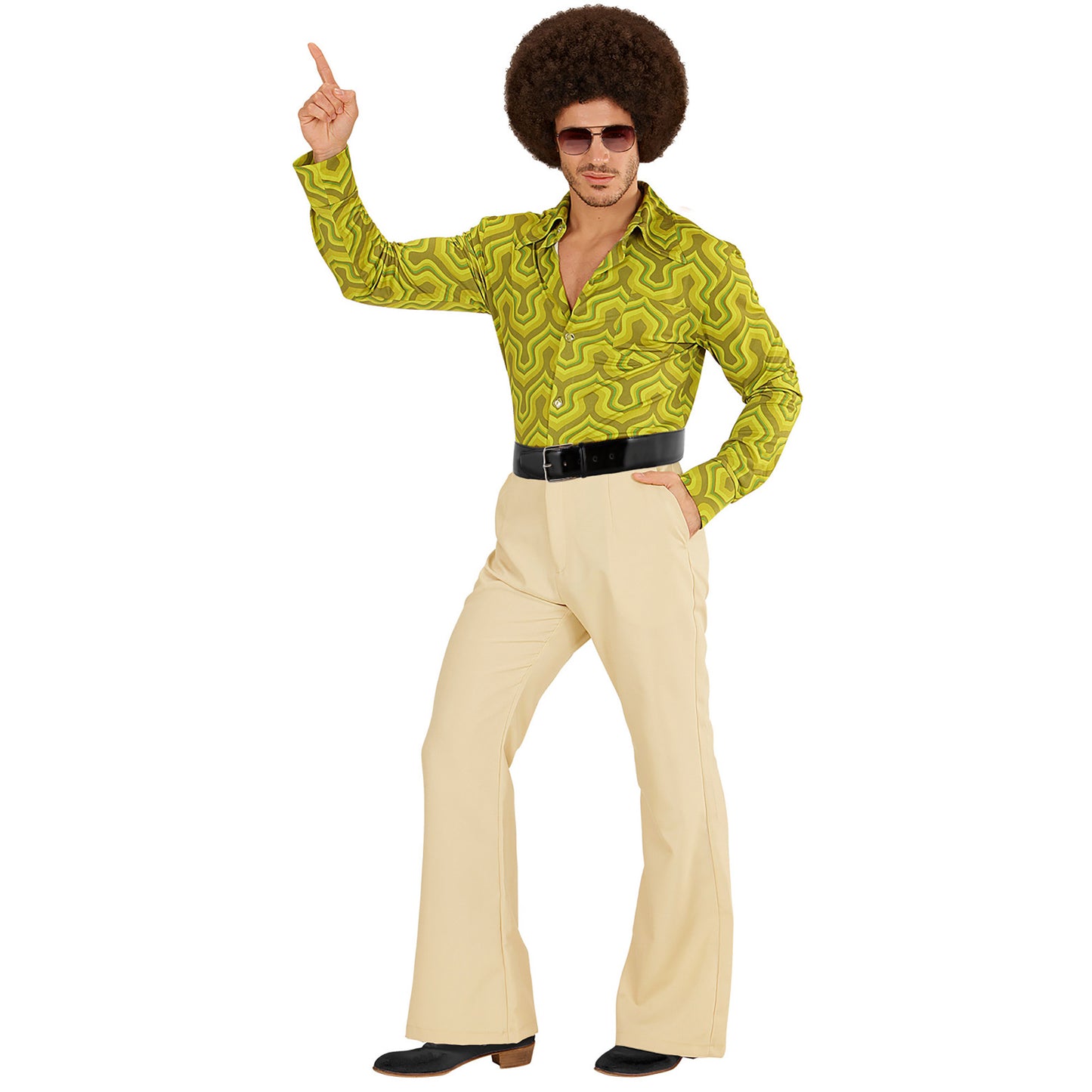 "THE 70s GROOVY STYLE - beige" (Hose) – Detailansicht