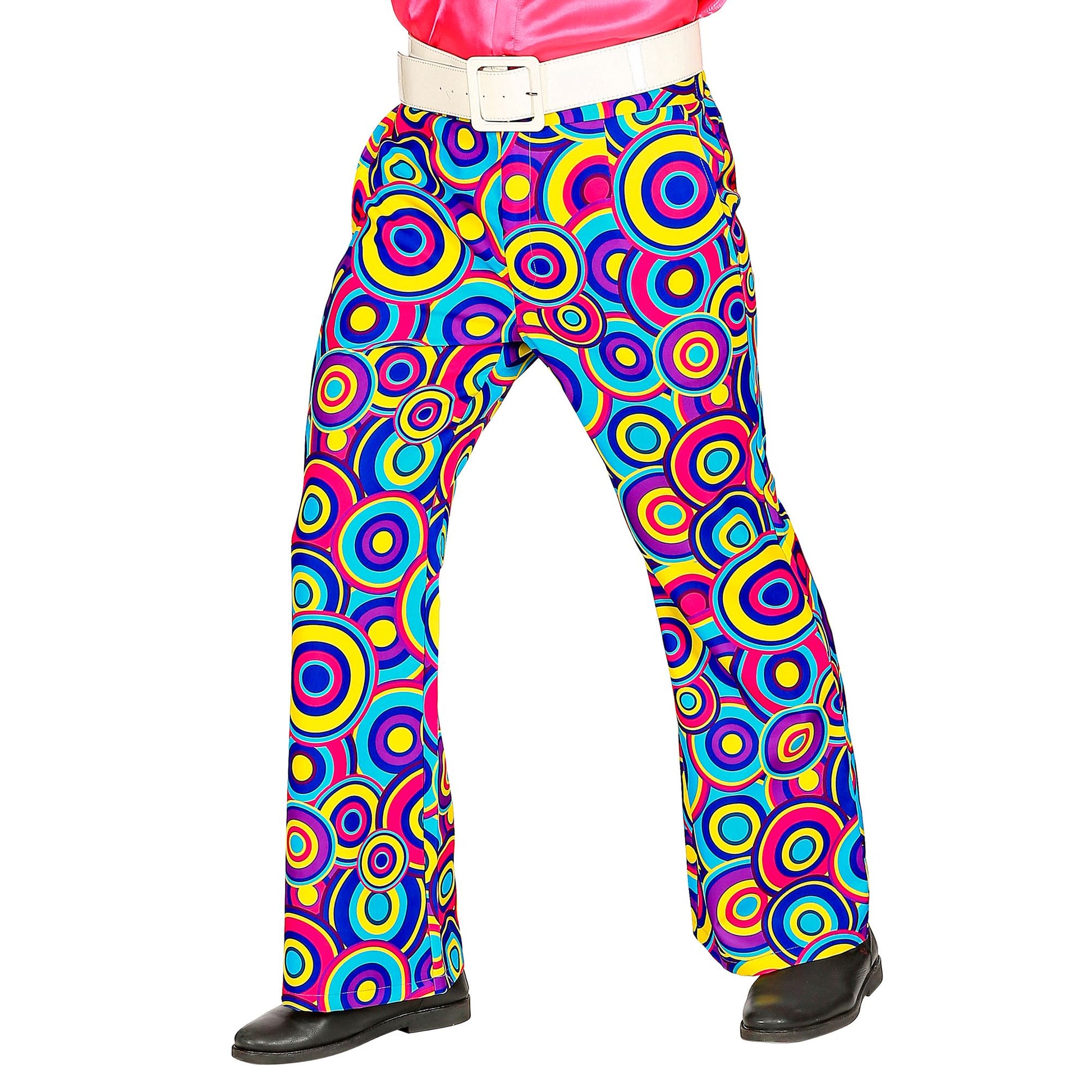 "THE 70s GROOVY STYLE - blue bubbles" (Hose) – Vorderansicht