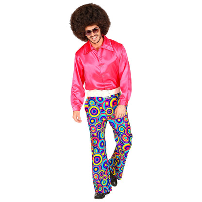 "THE 70s GROOVY STYLE - blue bubbles" (Hose) – Detailansicht
