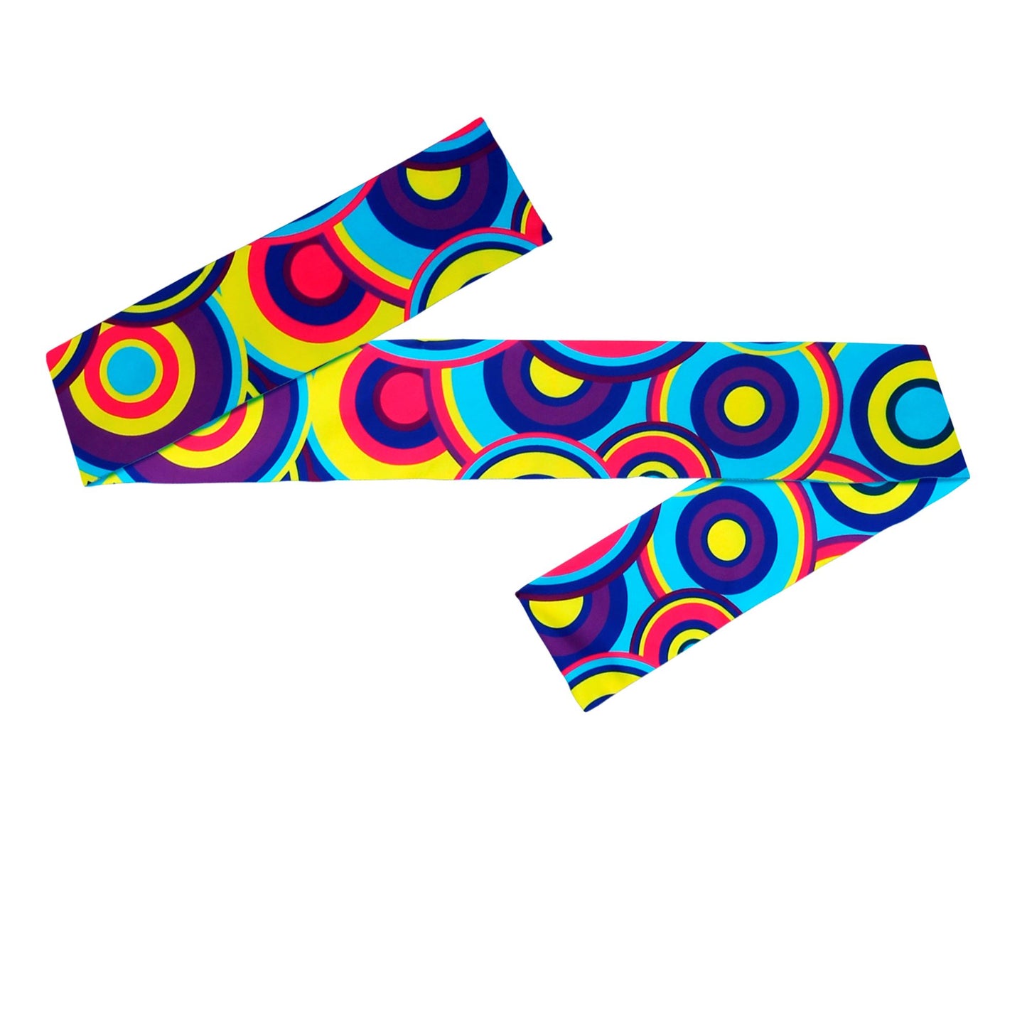 "THE 70s GROOVY STYLE - blue bubbles" (Stirnband) – Ansicht 3