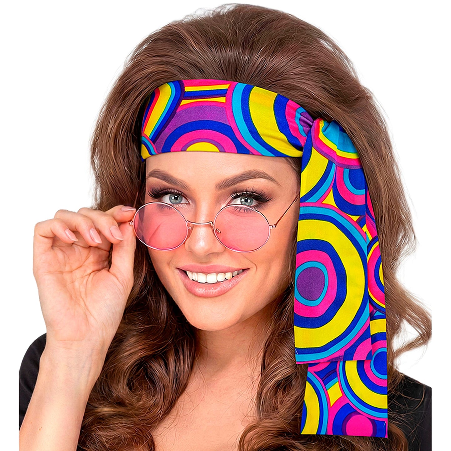 "THE 70s GROOVY STYLE - blue bubbles" (Stirnband) – Ansicht 5