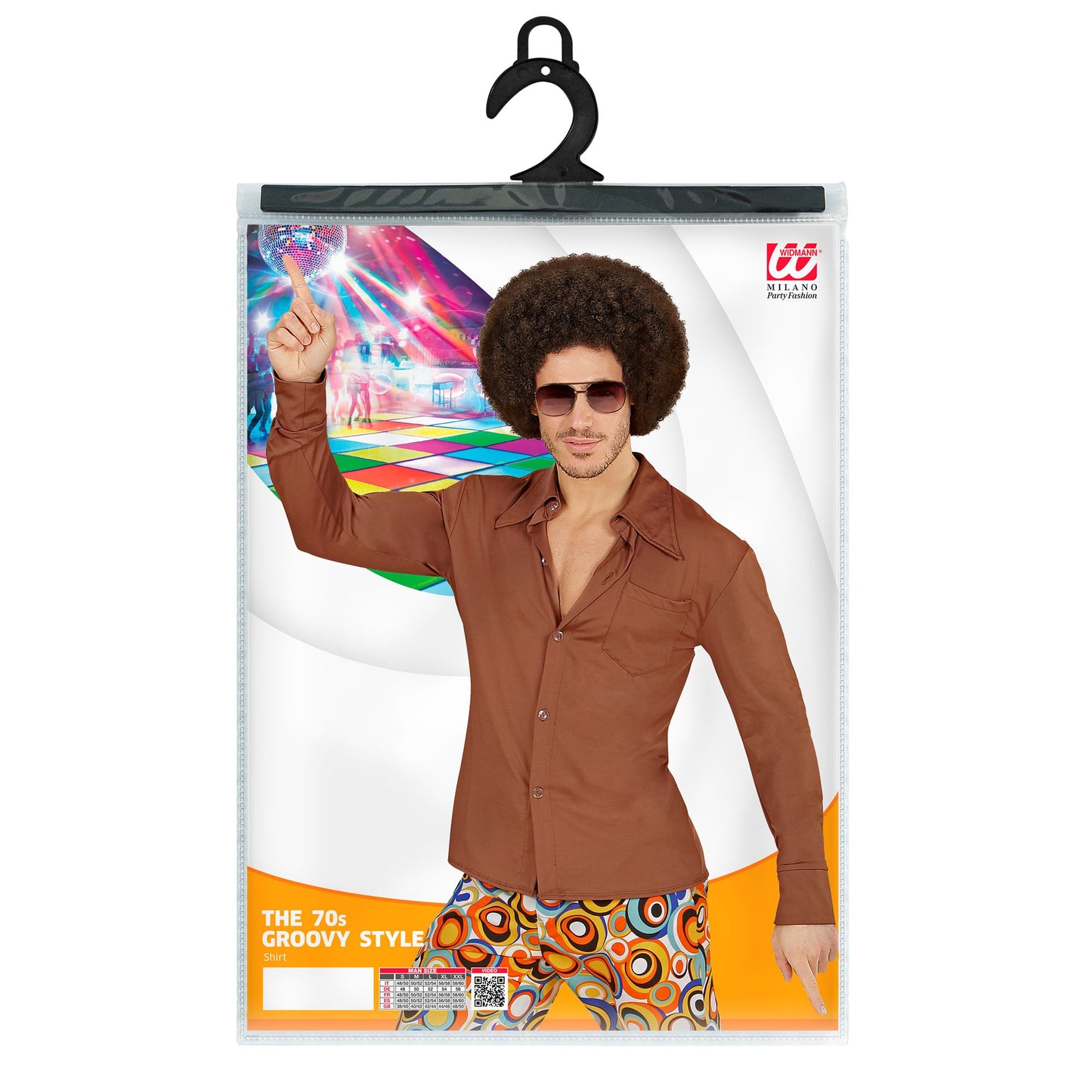"THE 70s GROOVY STYLE - braun" (Hemd) – Ansicht 5
